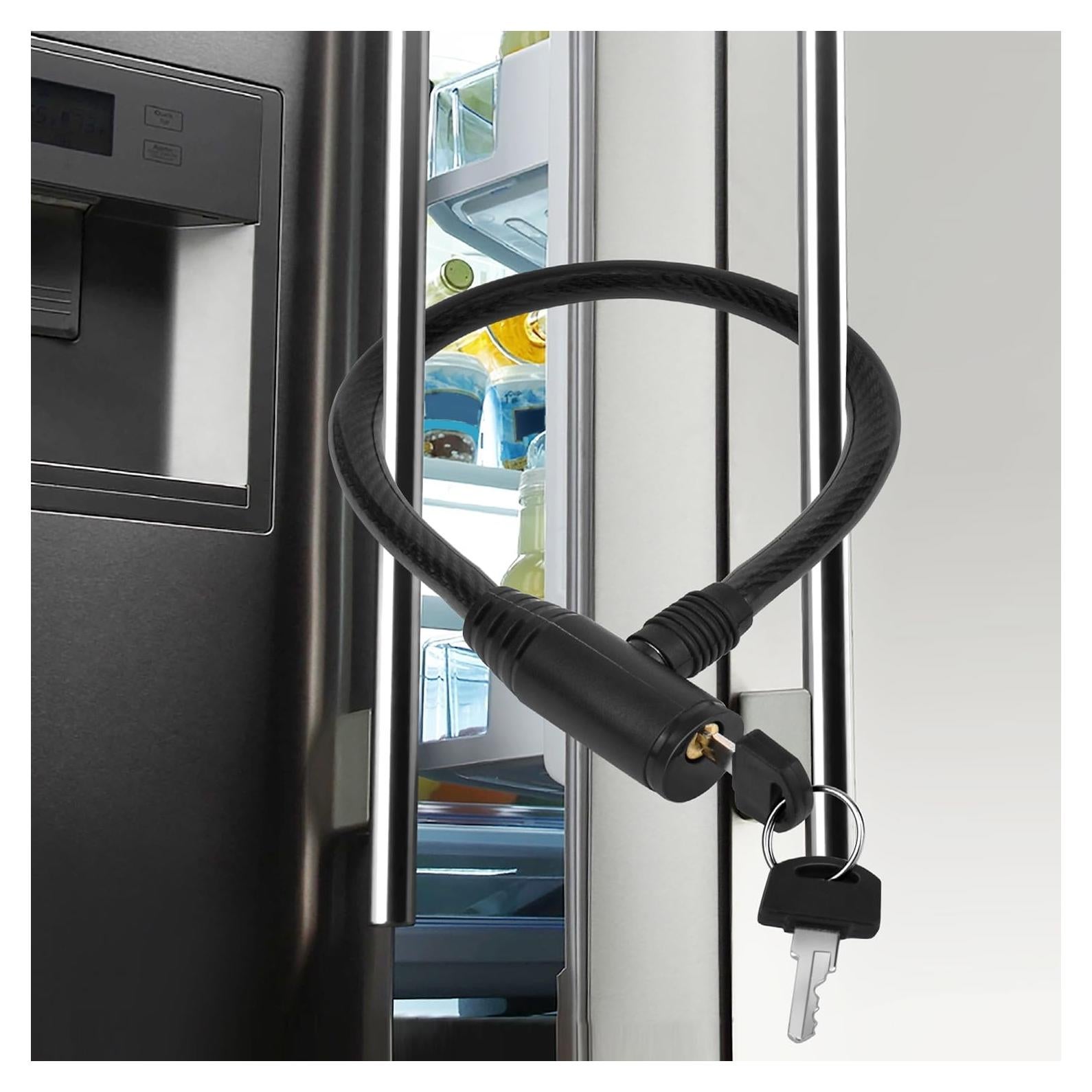 Cerradura de Refrigerador RORMGO DCLOCK50 Negra a Prueba de Niños