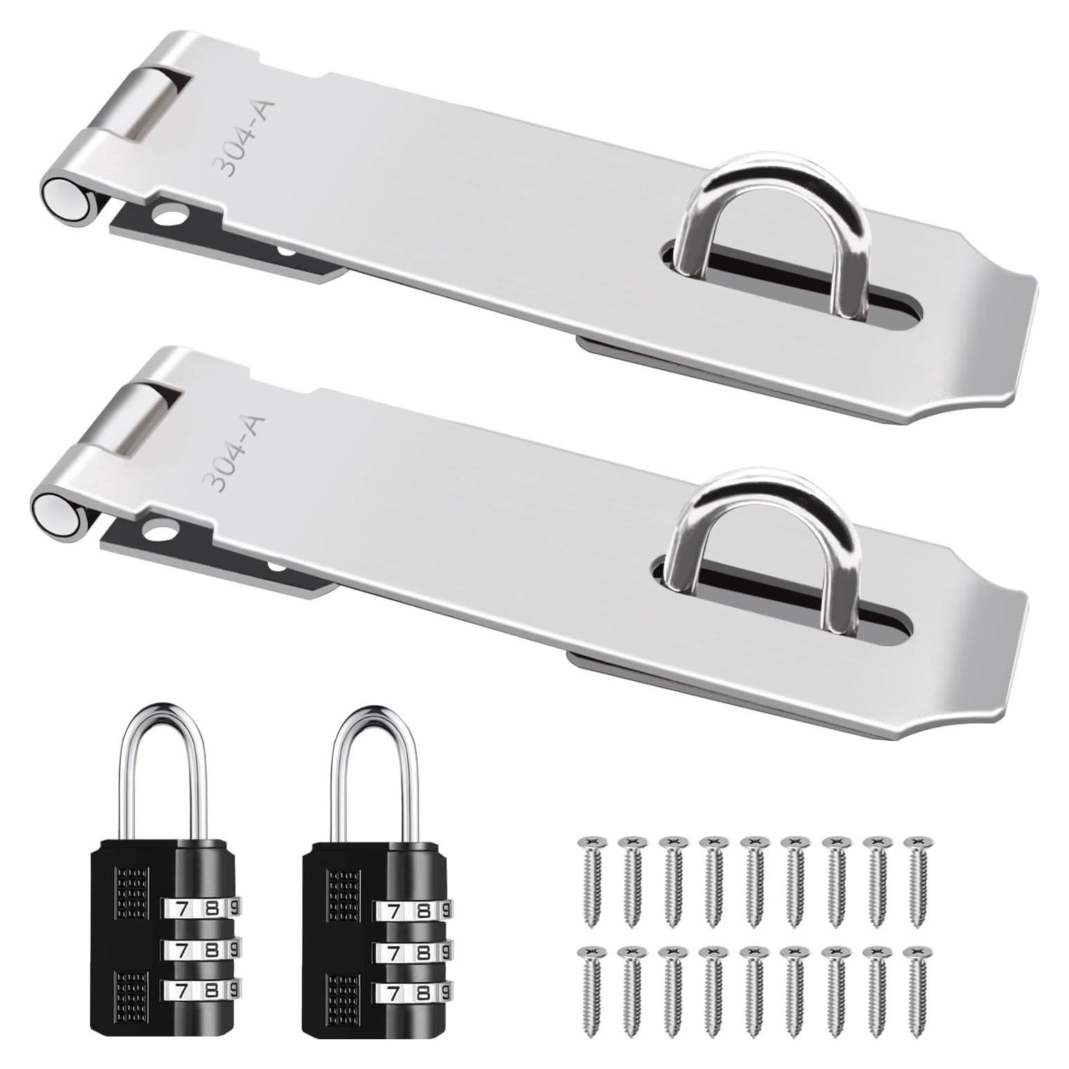 Cerraduras Hasp de Acero Inoxidable 304 - 12.7 cm - 2 Pcs