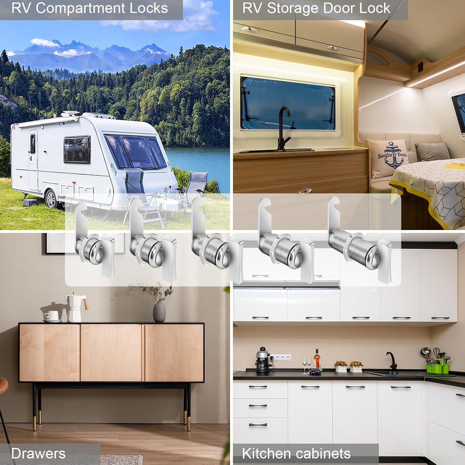 Cerraduras de Gabinete Sartatue 7/8" Sin Llave 2 Pcs