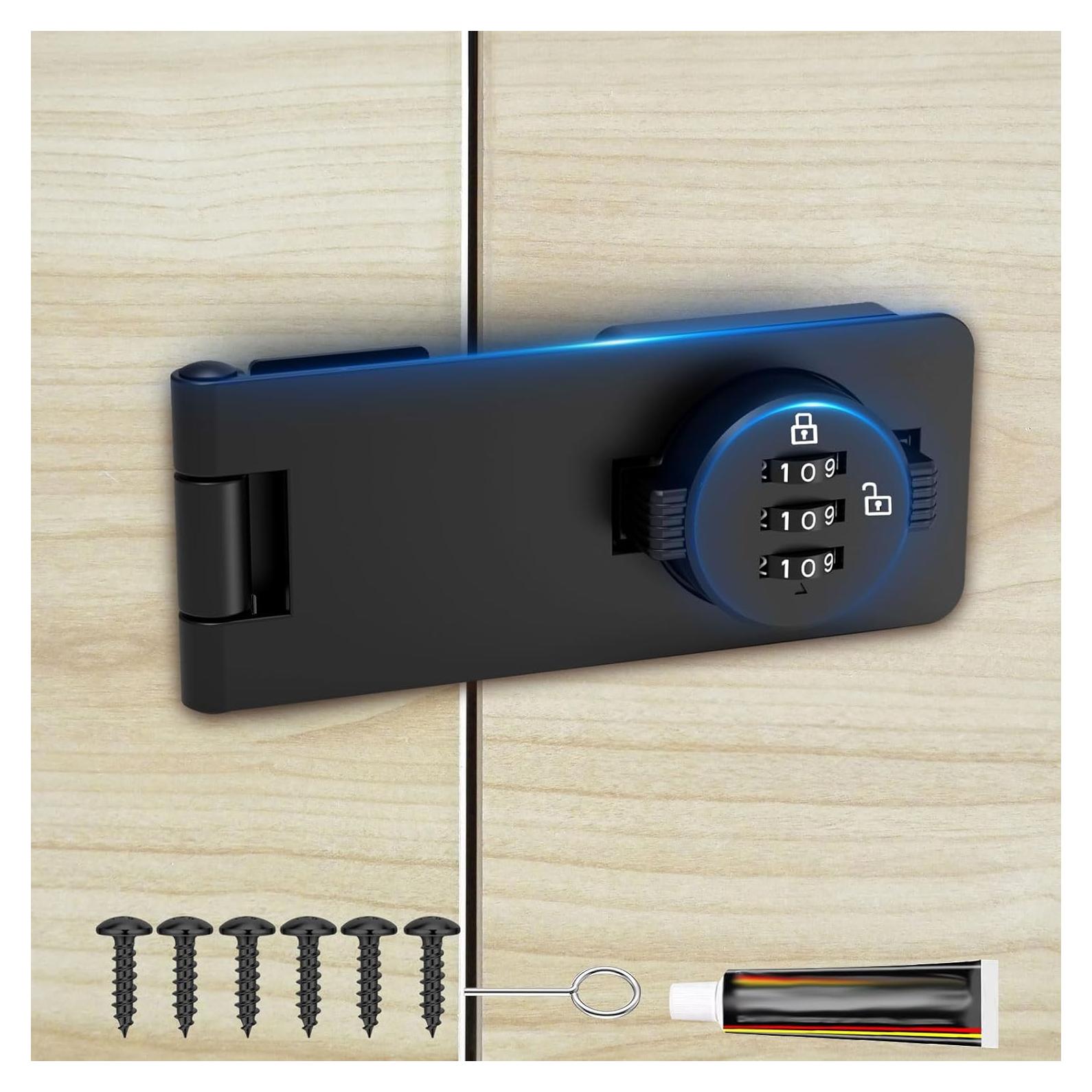 Cerradura de Combinación Sin Llave I-EASYDWW 3 Dígitos Negra