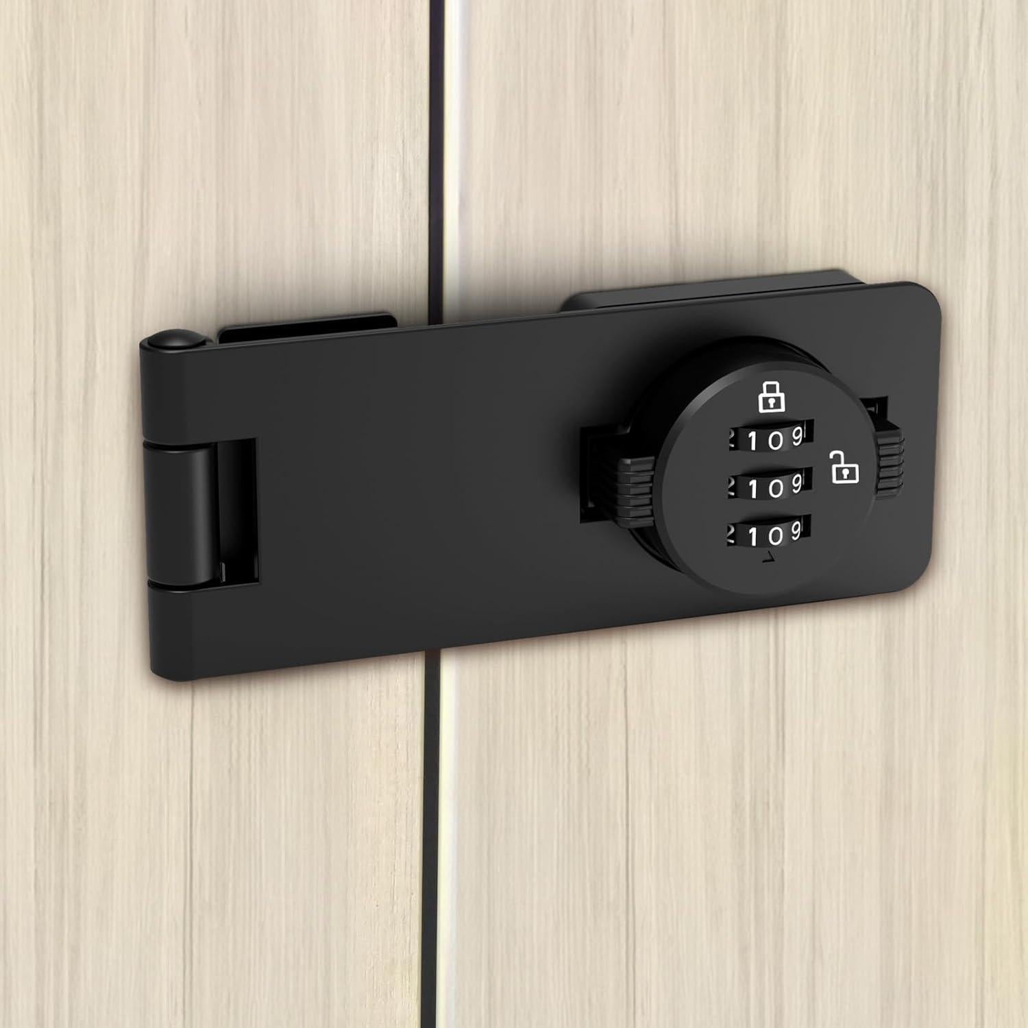 Cerradura de Combinación Sin Llave I-EASYDWW 3 Dígitos Negra