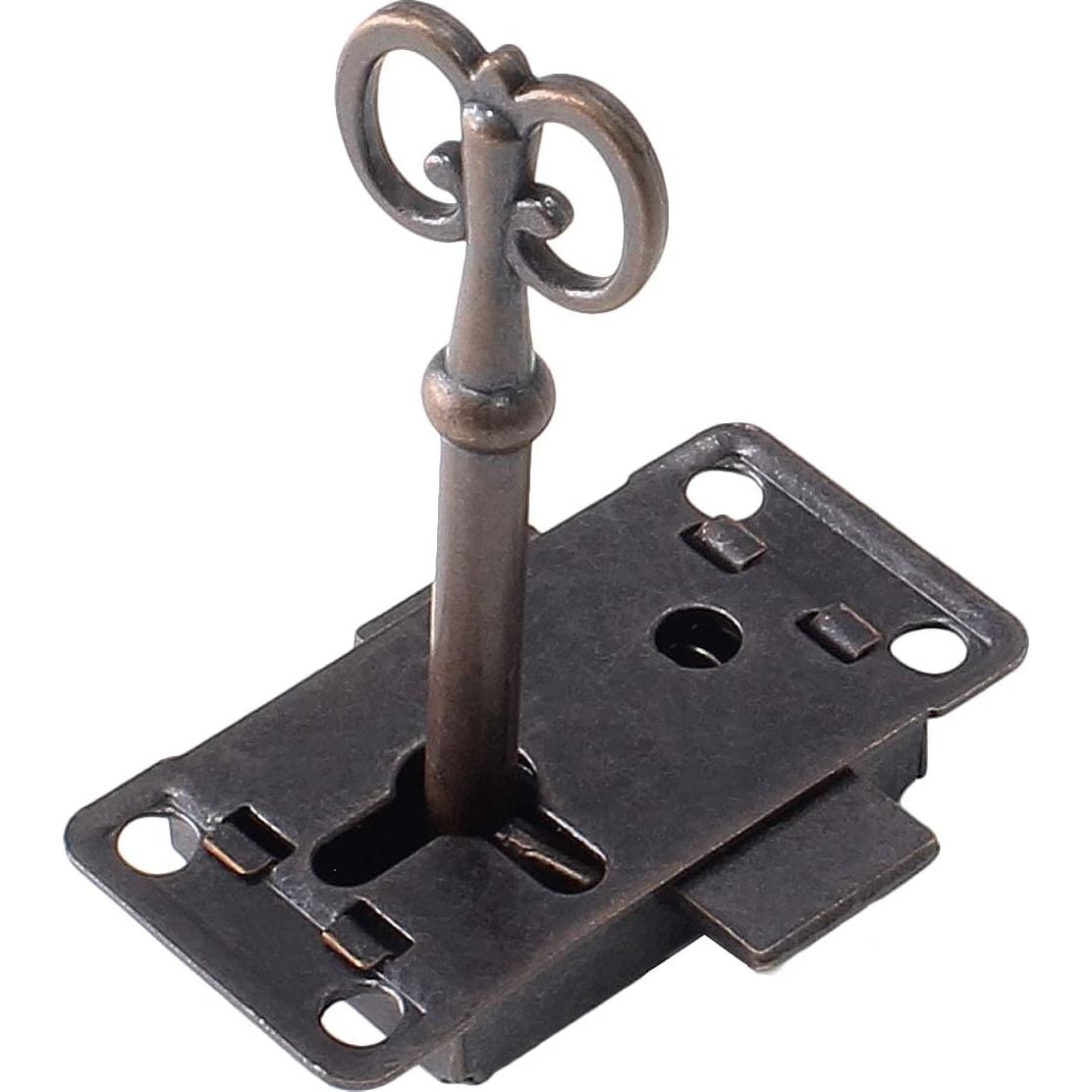 Cerradura de Gabinete Antigua Jiozermi con Llave y Tornillos