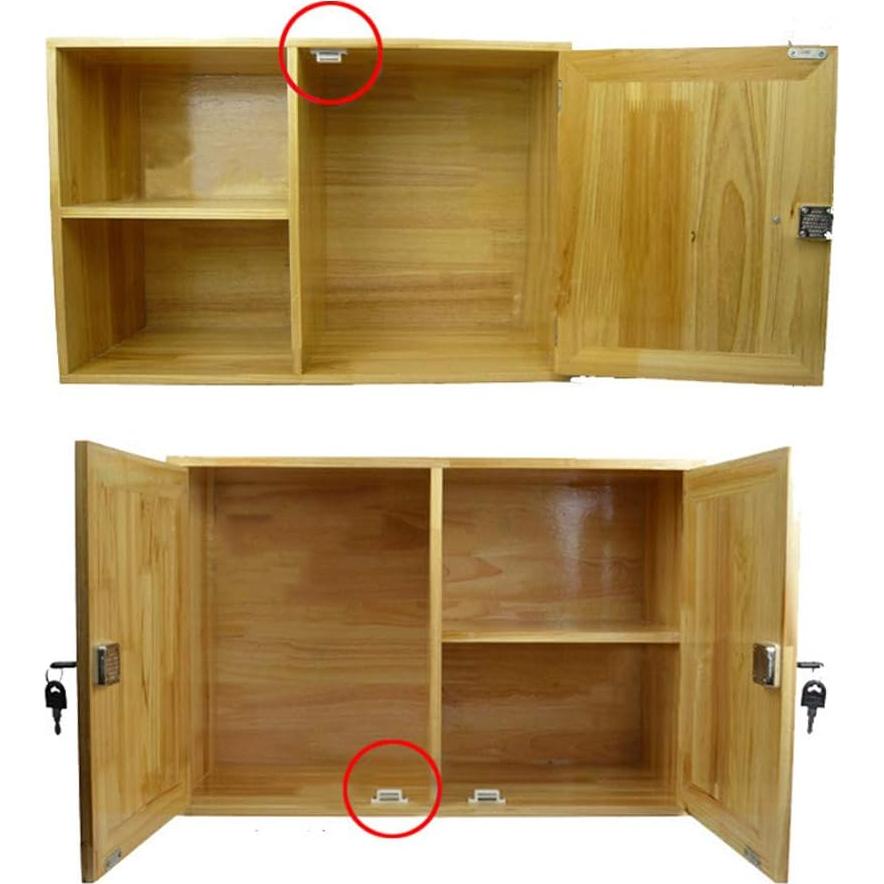 Cierre Magnético QEDT para Gabinete 12 Piezas Marrón