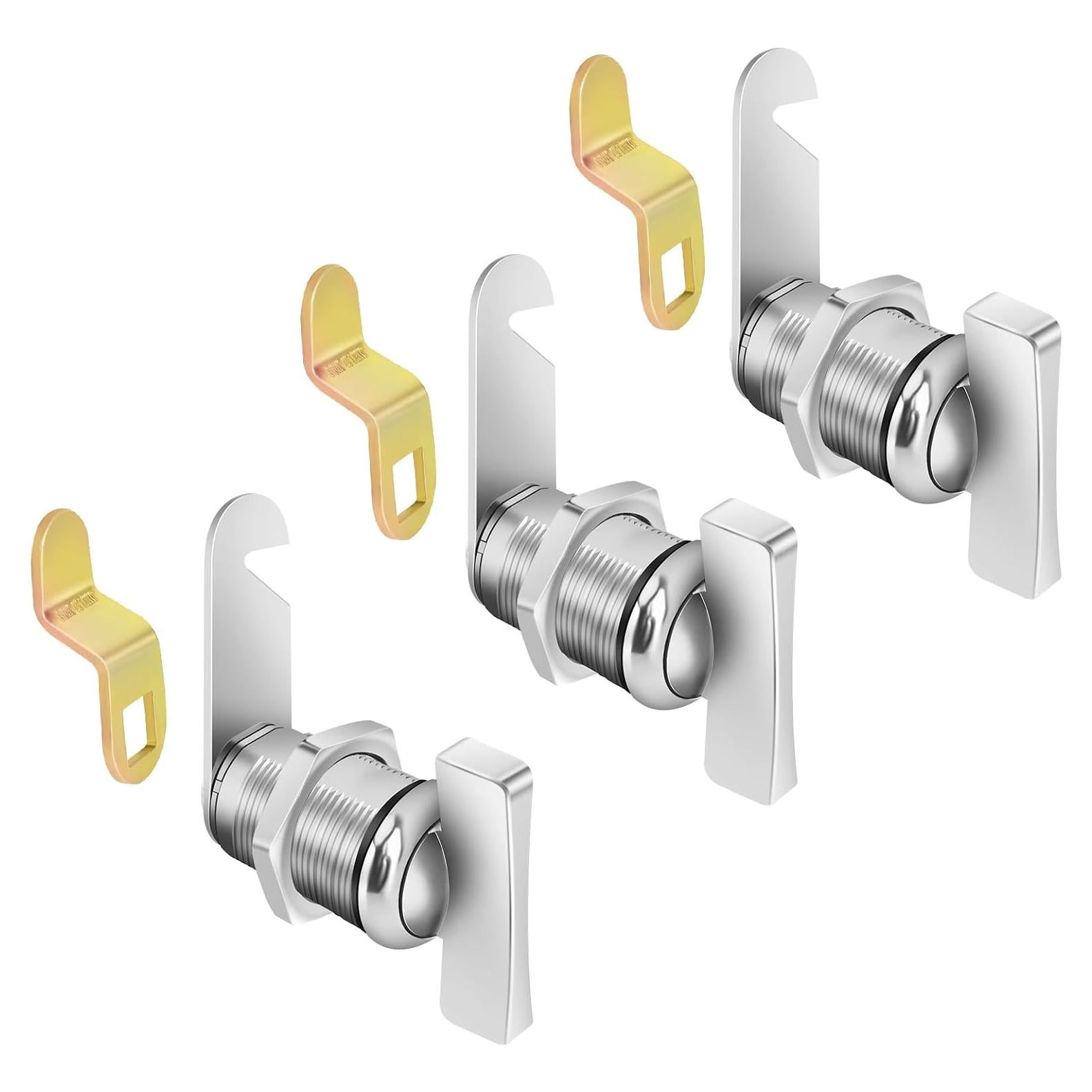 Cerraduras de Cam Sin Llave Sartatue 1-1/8" 3 Piezas Cromo