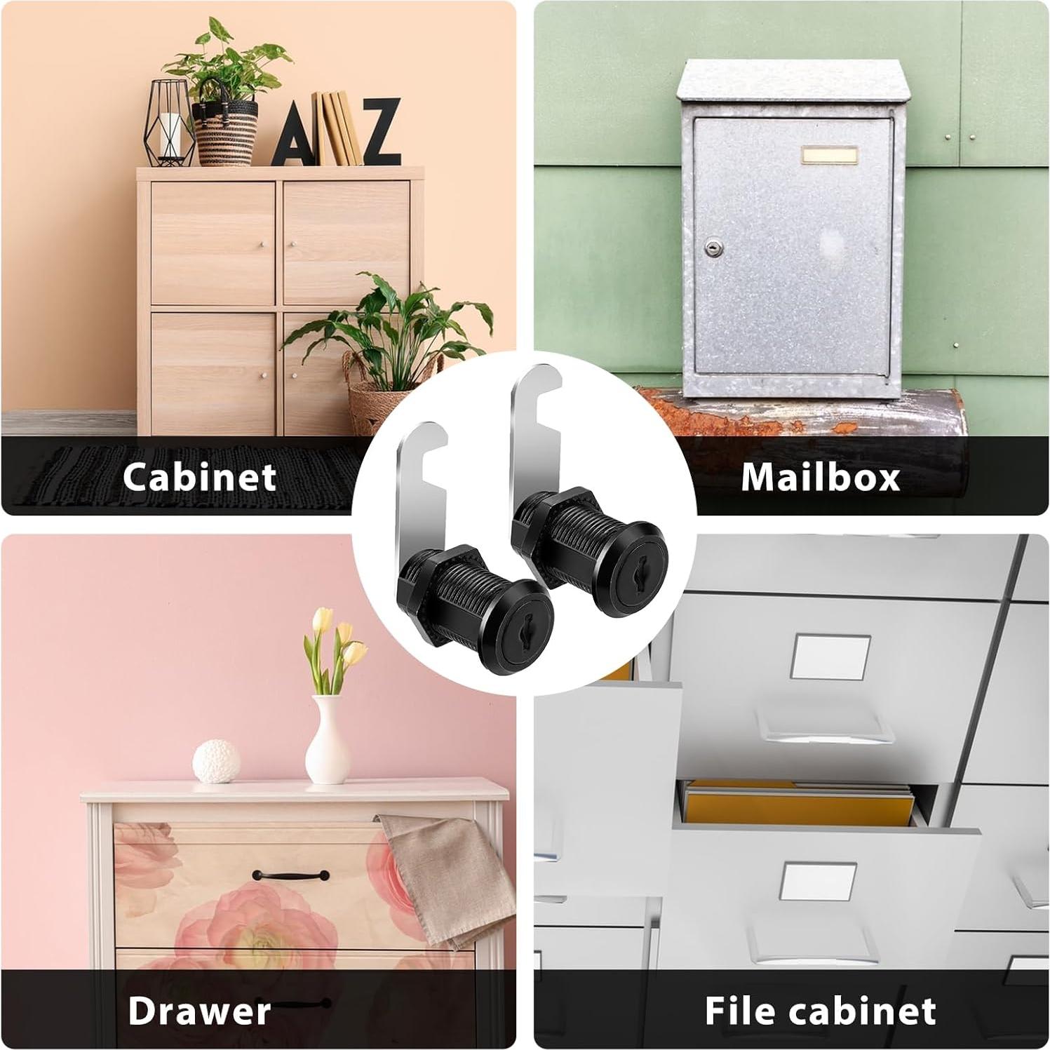 Cerraduras de Cajón KALIONE 1.5" con Llaves - 2 Piezas