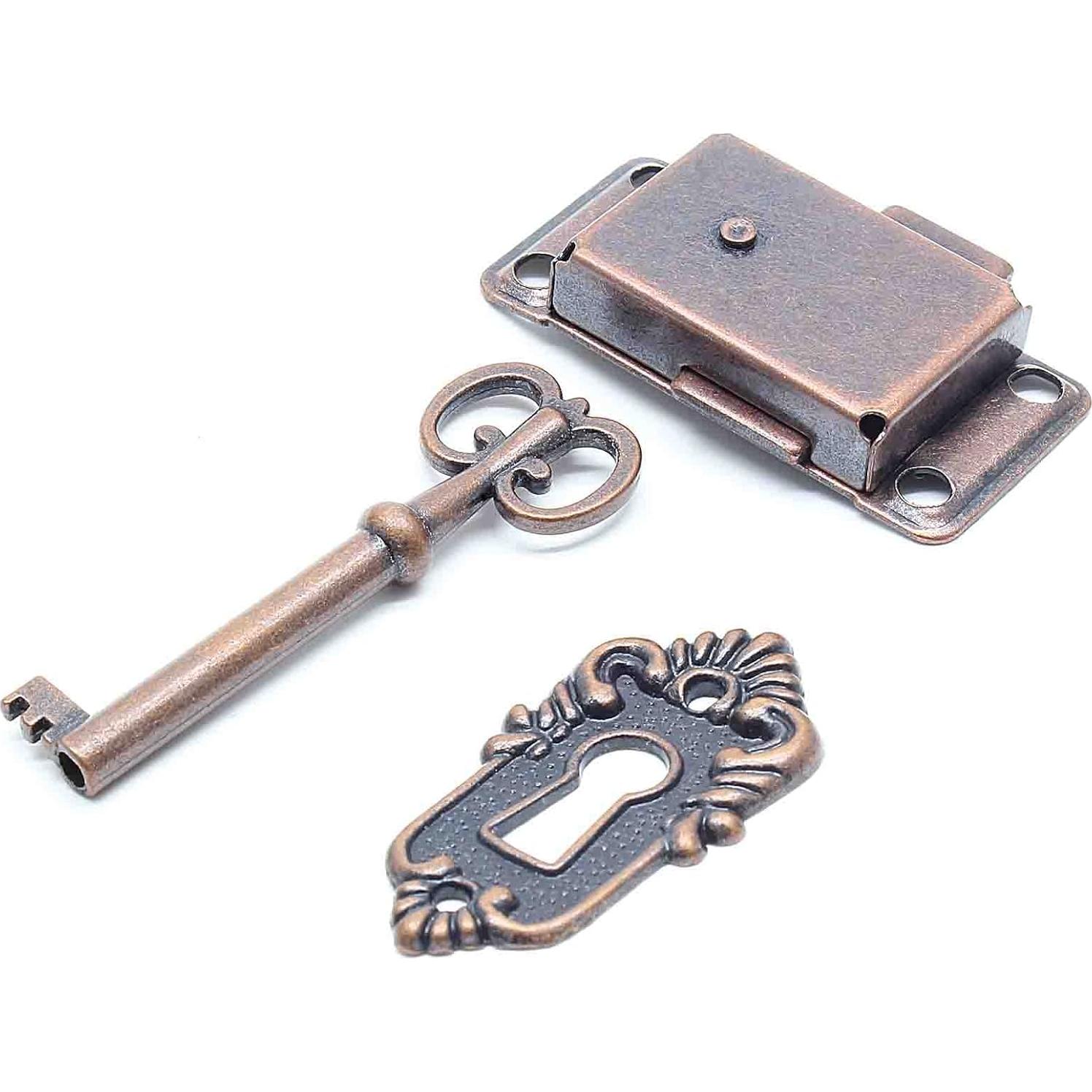 Cerradura Decorativa BokWin de Hierro Antiguo para Muebles