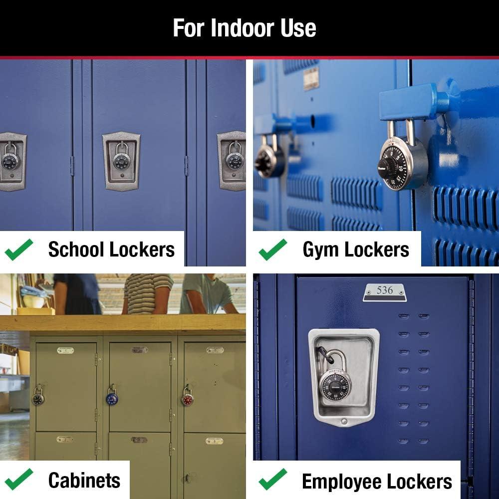 Candado de Combinación Master Lock 1500T Negro Paquete de 2