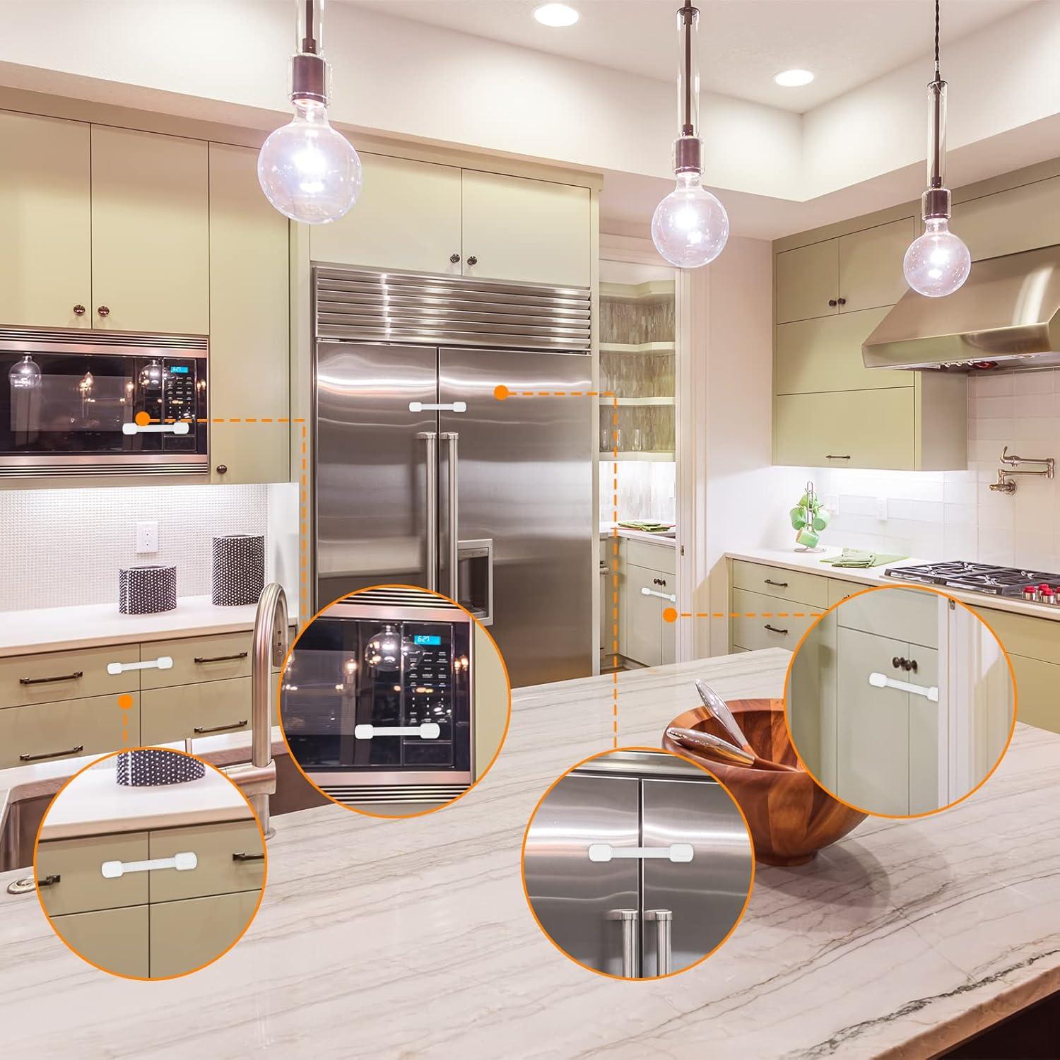 Cerraduras de Seguridad para Niños Coolrunner 12 Piezas Blanco