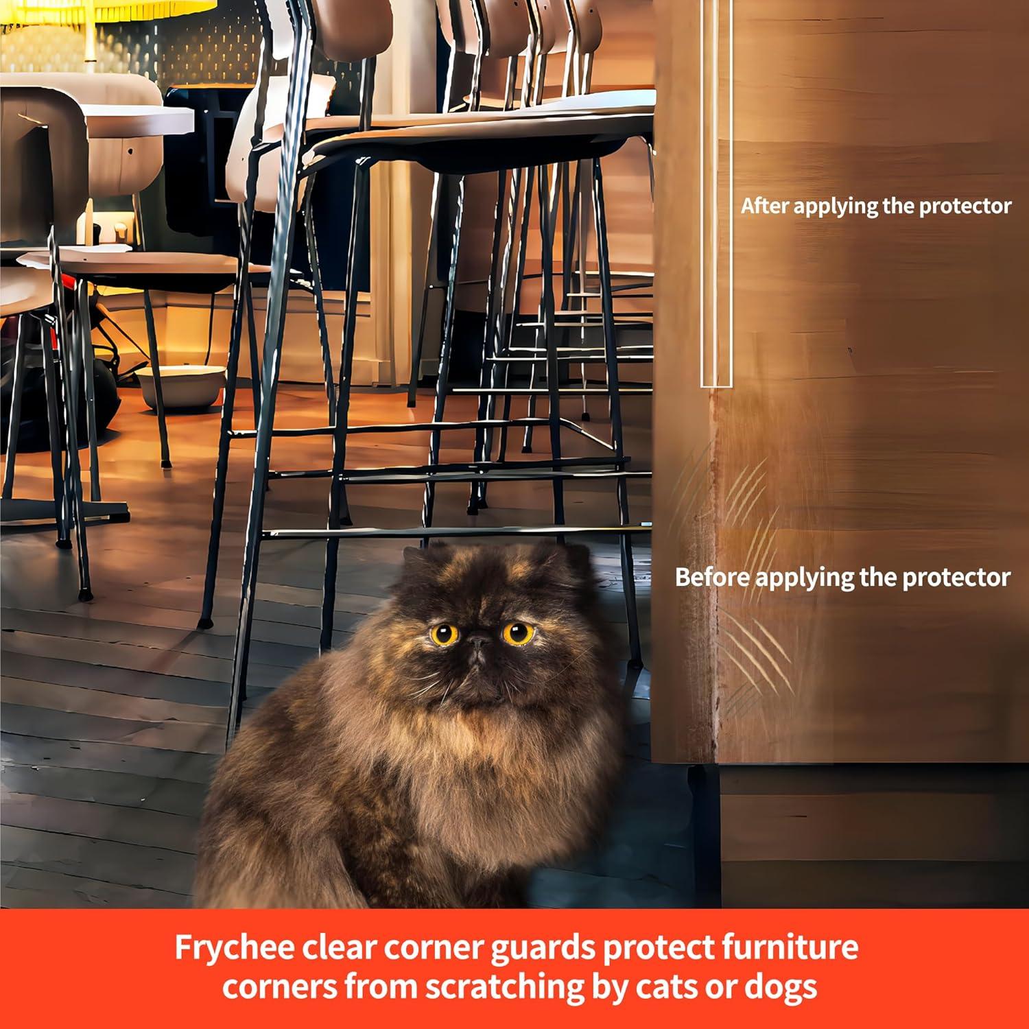 Protectores de Esquinas Transparentes Frychee 4 PCS 3x40.6cm