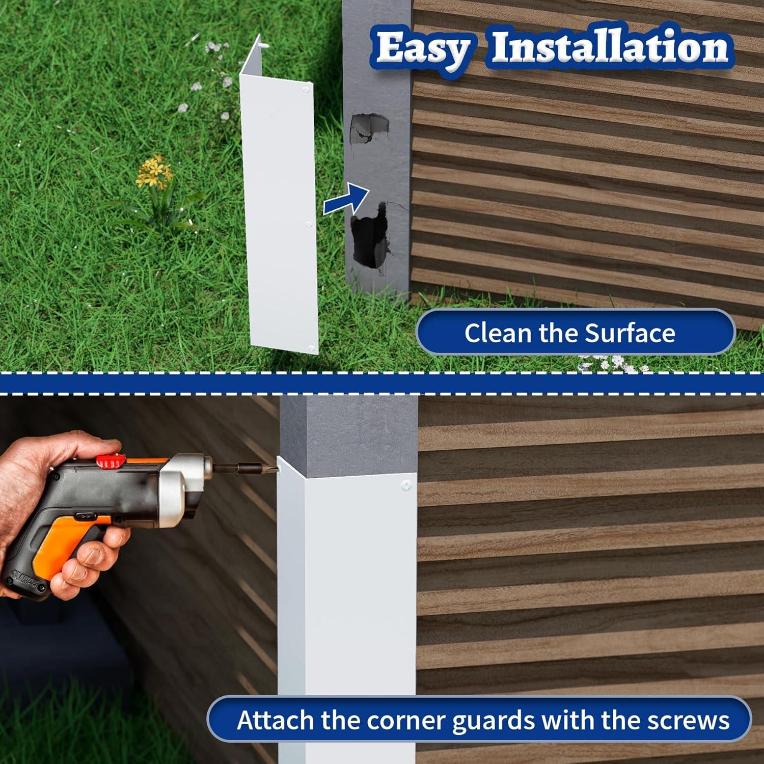 Protectores de Esquinas de Aluminio Wintcomfort 40.1 cm - Paquete de 2