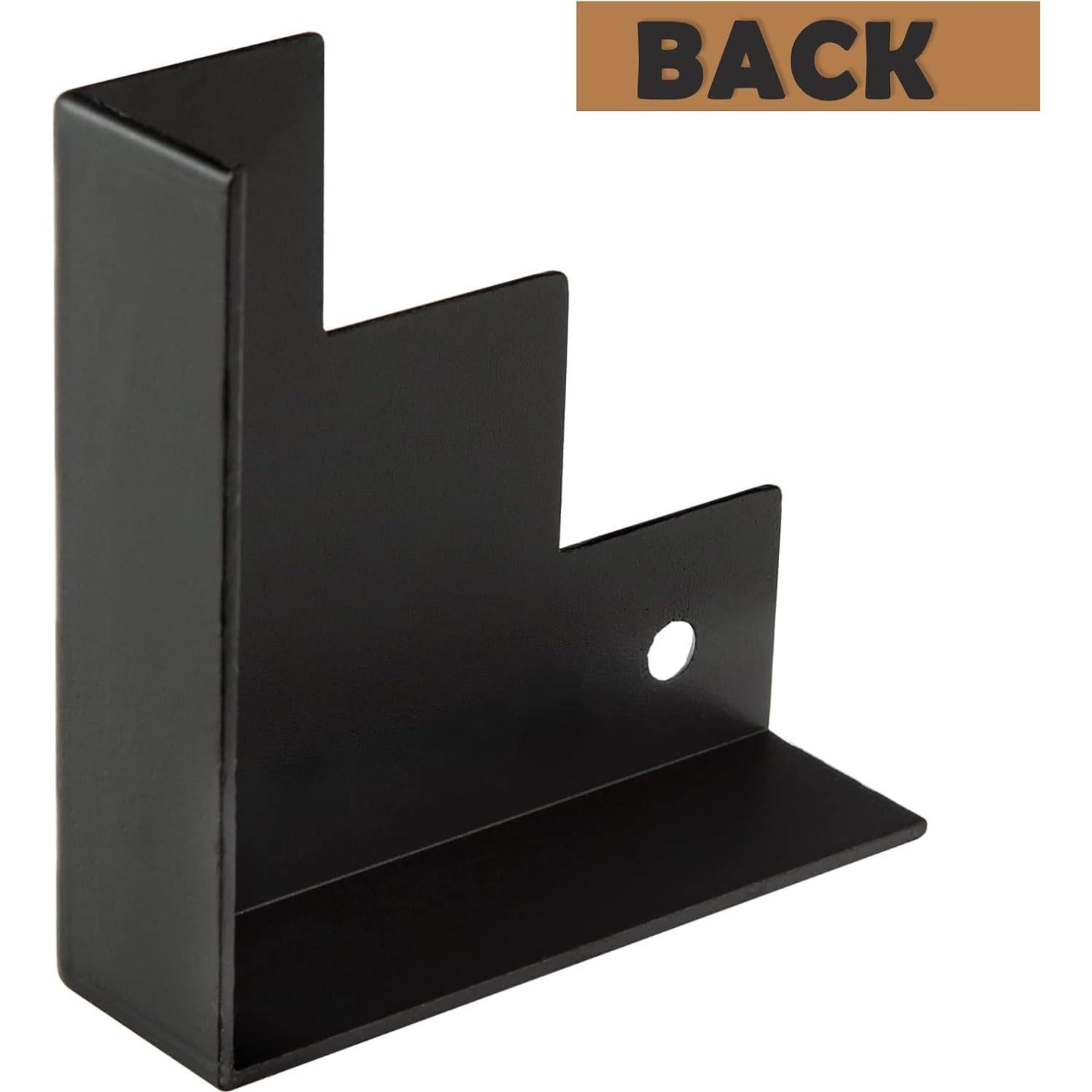 Protectores de Esquinas de Metal Negro Foxwake 4 Pcs 8.57 cm