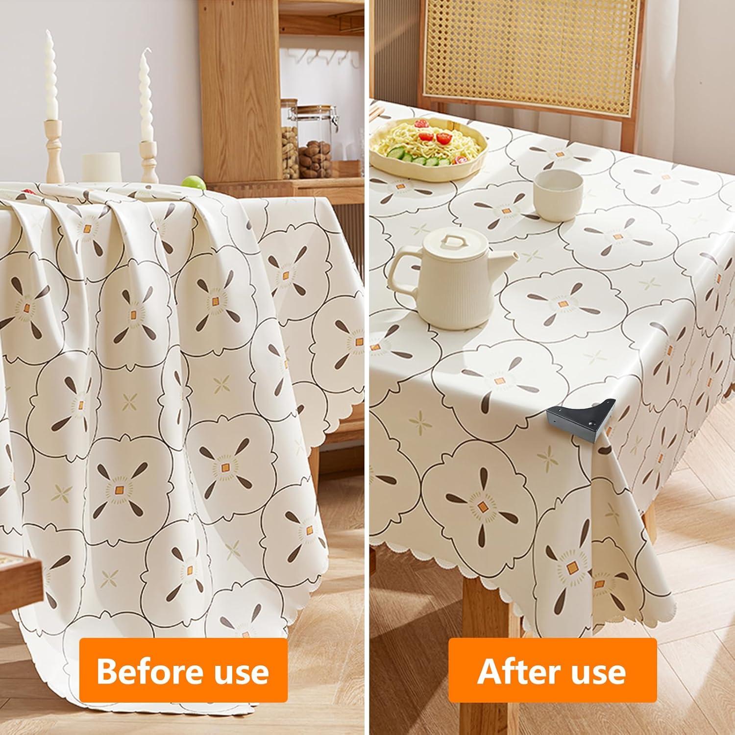 Protectores de Esquinas de Metal Mewuthede 4 Pcs Vintage Negro