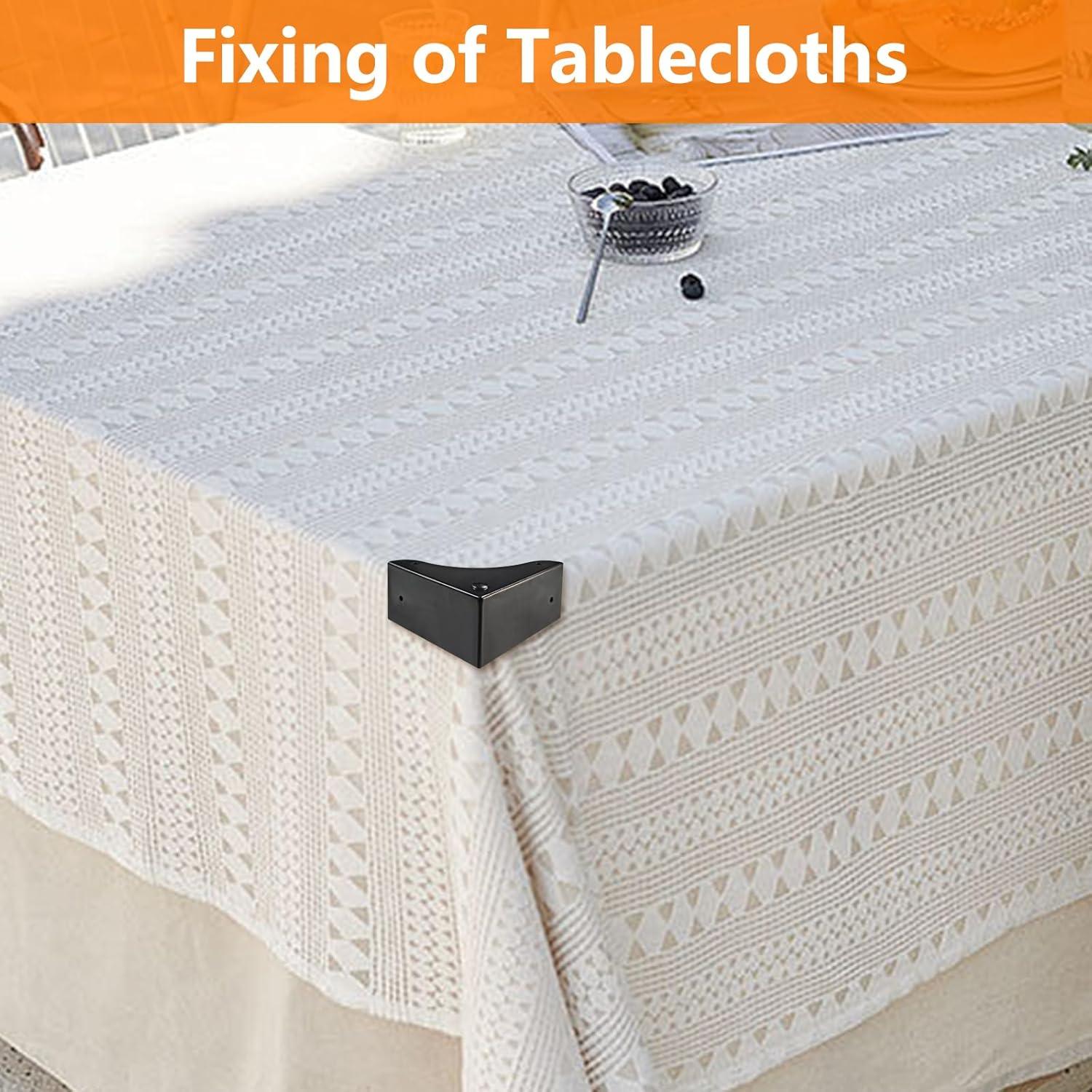 Protectores de Esquinas de Metal Mewuthede 4 Pcs Vintage Negro