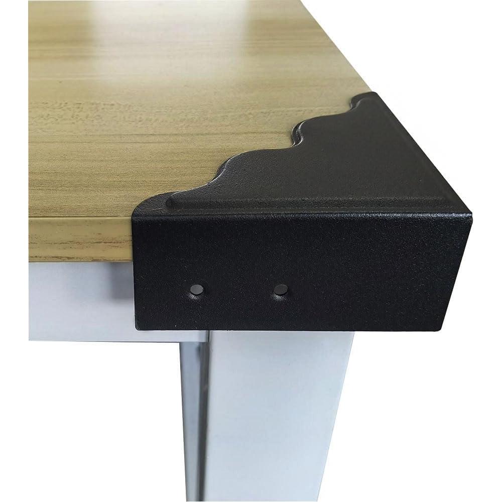 Protectores de Esquinas de Metal Negro Hetyskluy - Paquete de 4