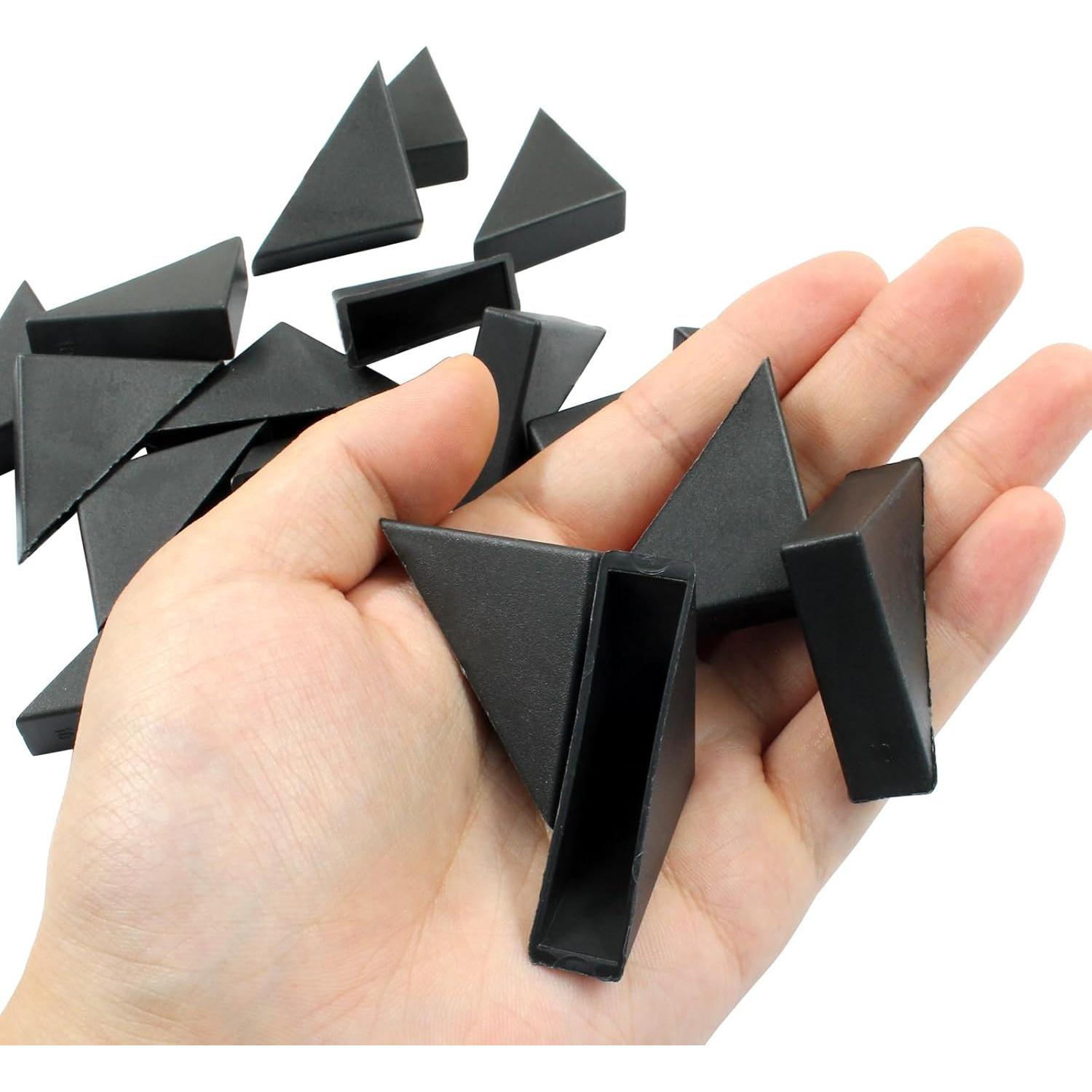 20 Protectores de Esquina Triangulares Kemcatui 48mm Negro