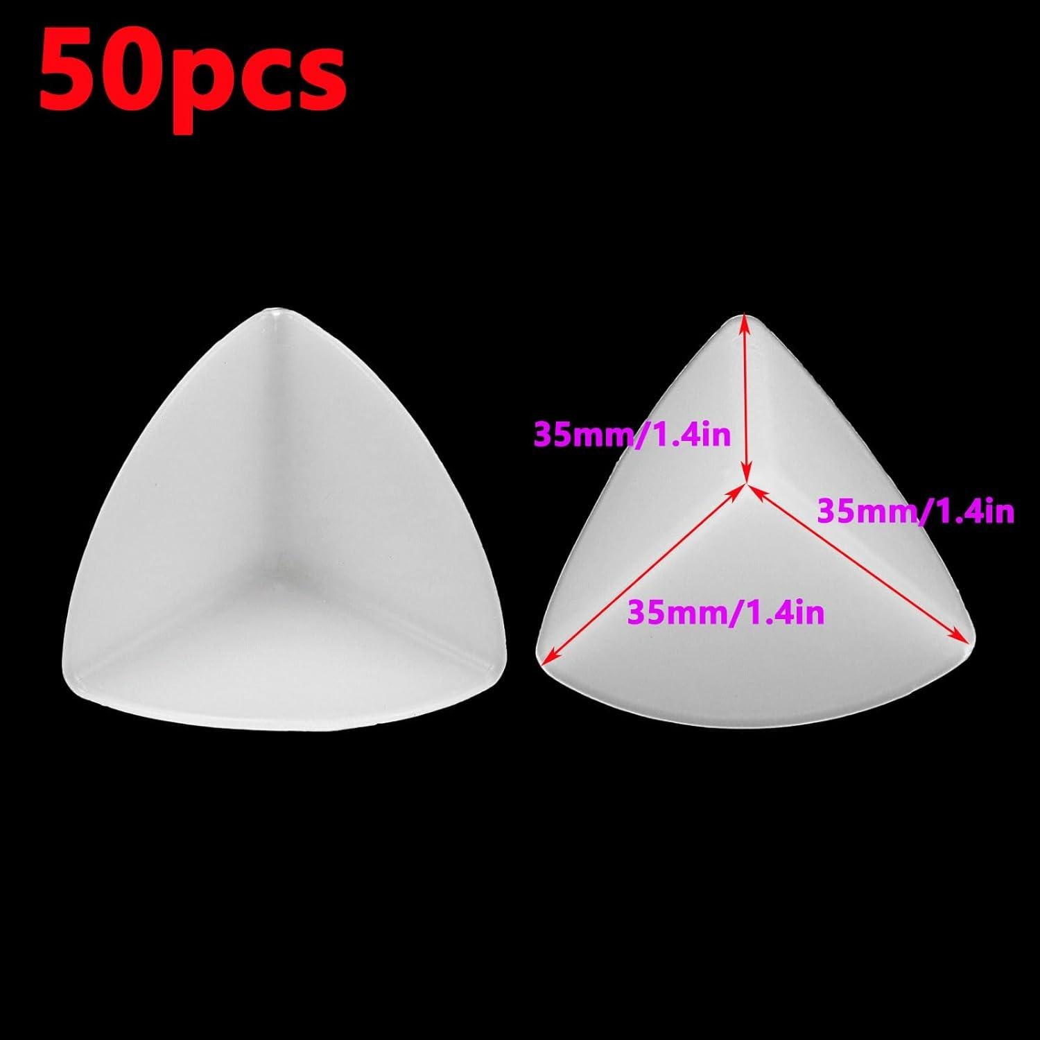 Protectores de Esquinas de Plástico Antrader 50 Pcs 35mm