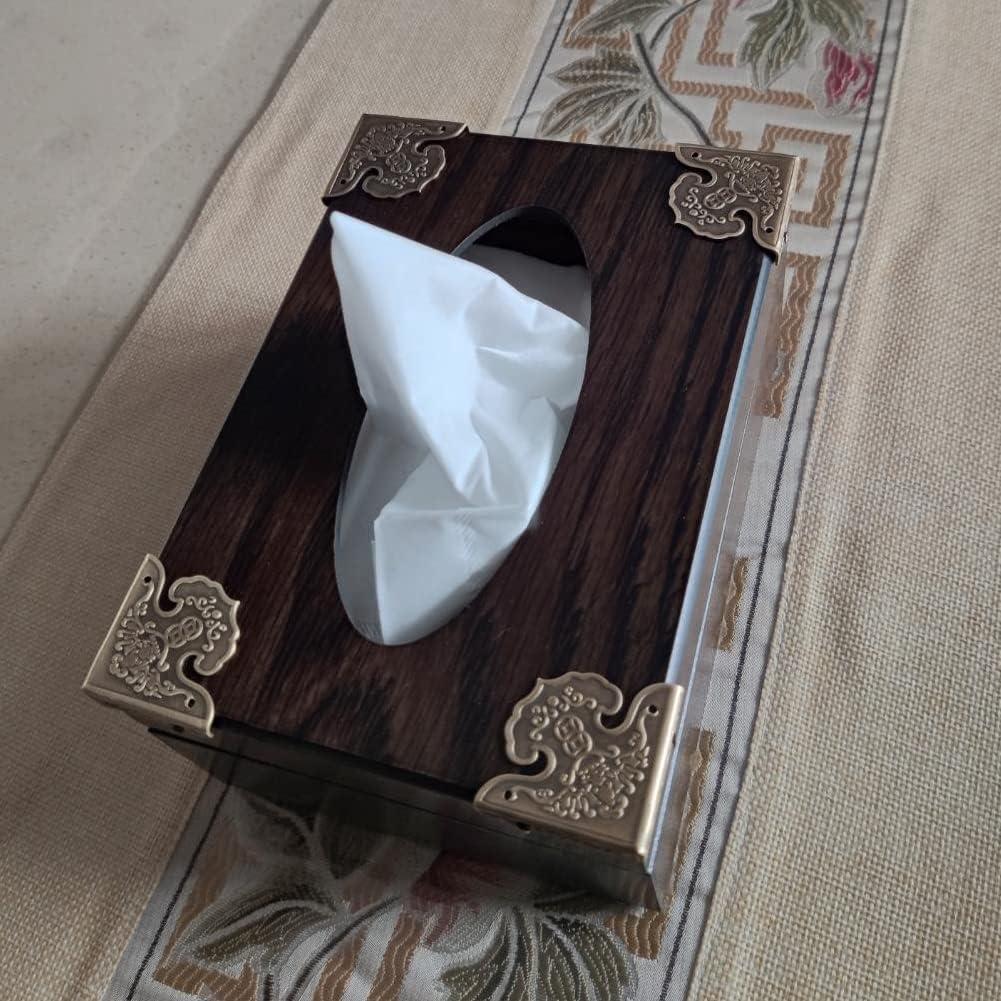 Protectores de Esquinas de Metal Latón Antiguo 4 Pcs