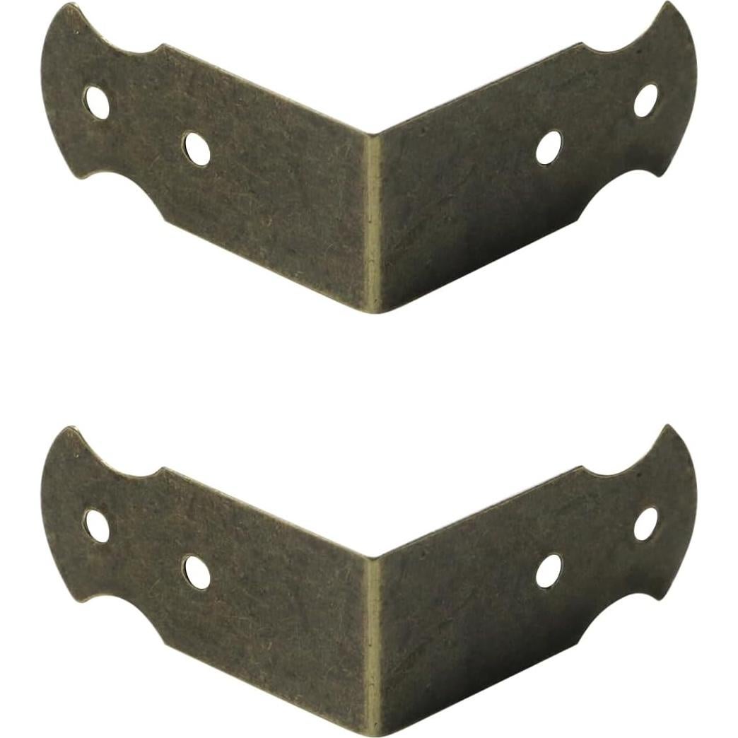 Protectores de esquina L Mcredy bronce antiguo 15 pcs 41x41x18 mm