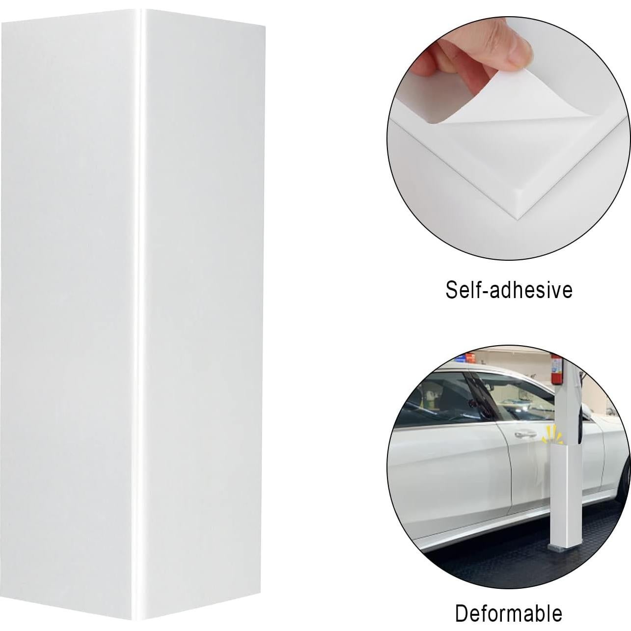 Protector de Pared de Garaje GUEQUITLEX 400x250mm Amarillo/Negro