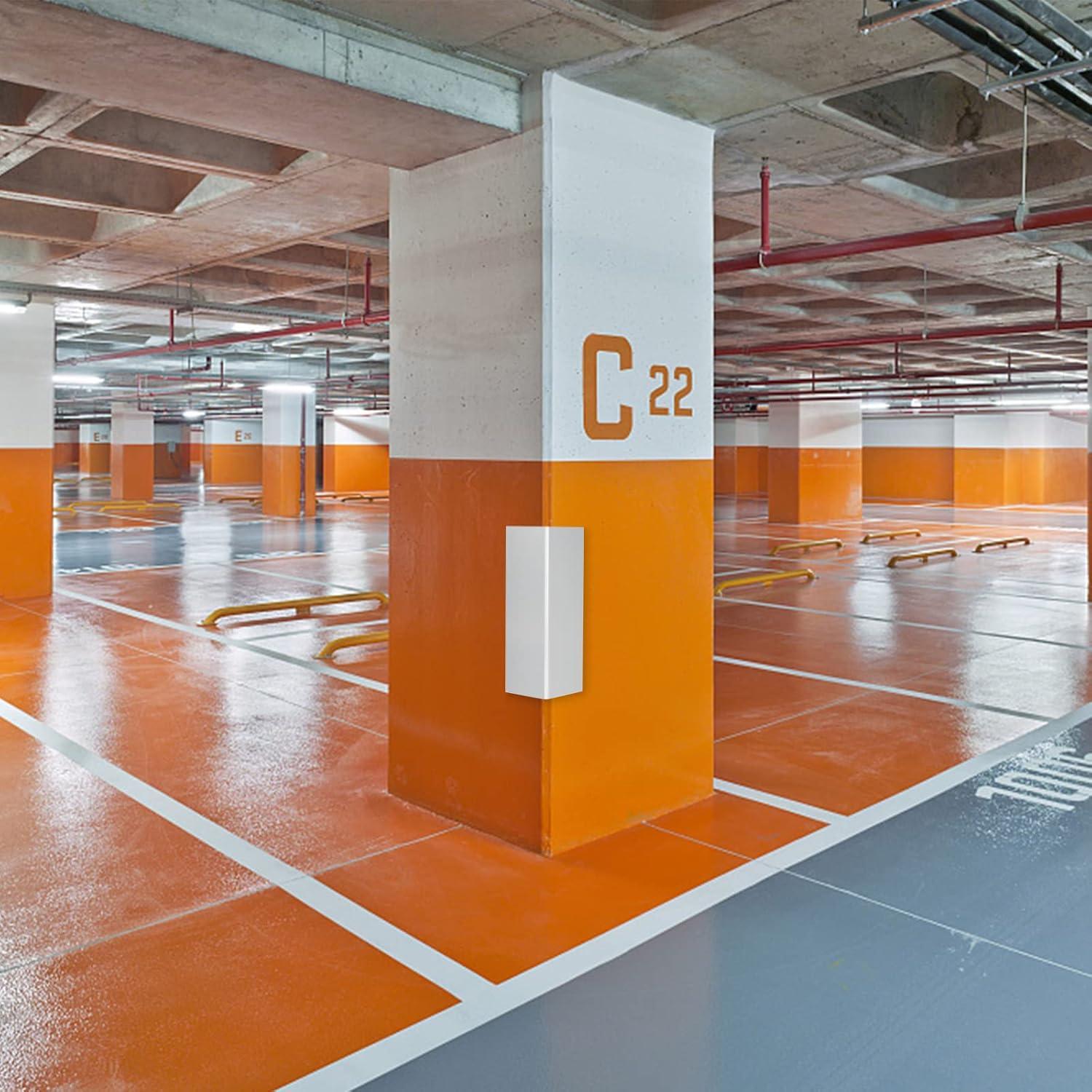 Protector de Pared de Garaje GUEQUITLEX 400x250mm Amarillo/Negro