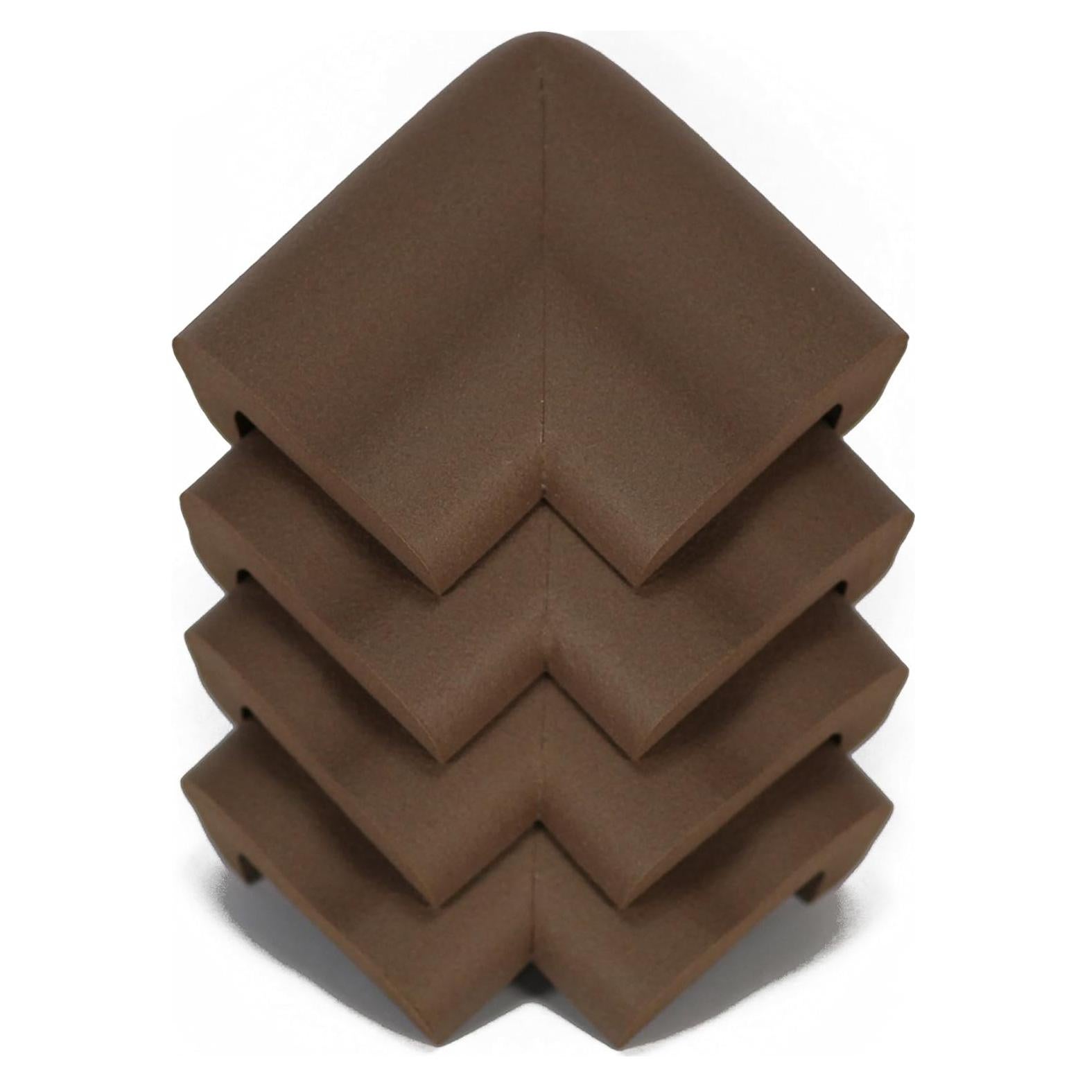 Almohadillas de Esquina KidKusion | Paquete de 4 | Marrón | Seguridad Infantil