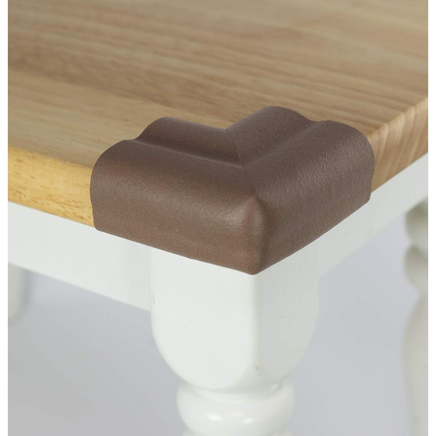 Almohadillas de Esquina KidKusion | Paquete de 4 | Marrón | Seguridad Infantil