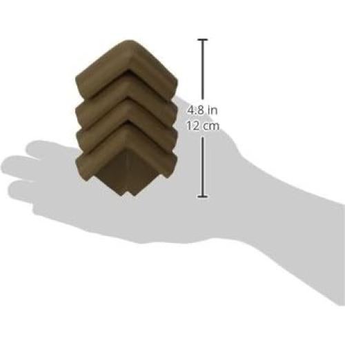 Almohadillas de Esquina KidKusion | Paquete de 4 | Marrón | Seguridad Infantil