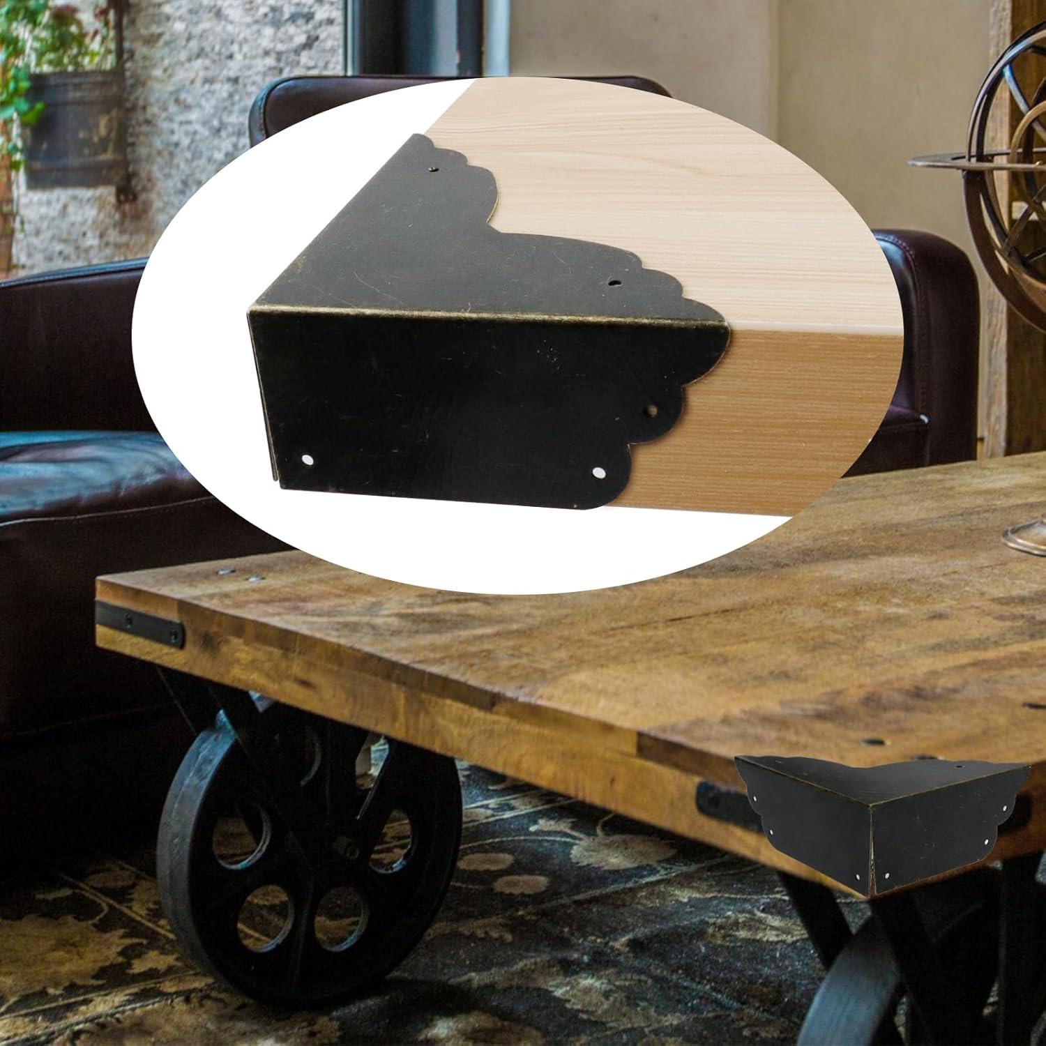 Protector de Esquinas de Metal Antrader 4 Piezas Tono Bronce