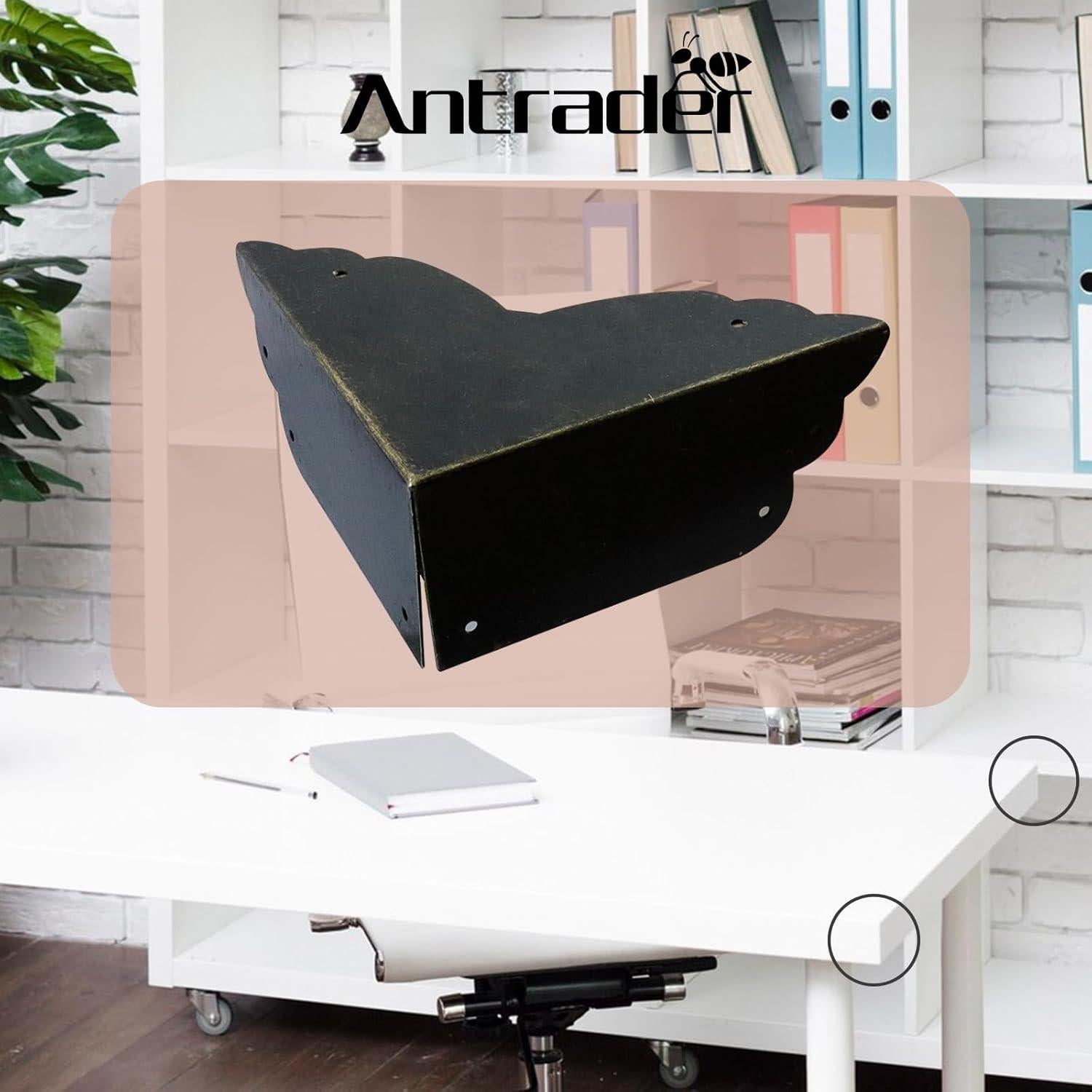 Protector de Esquinas de Metal Antrader 4 Piezas Tono Bronce