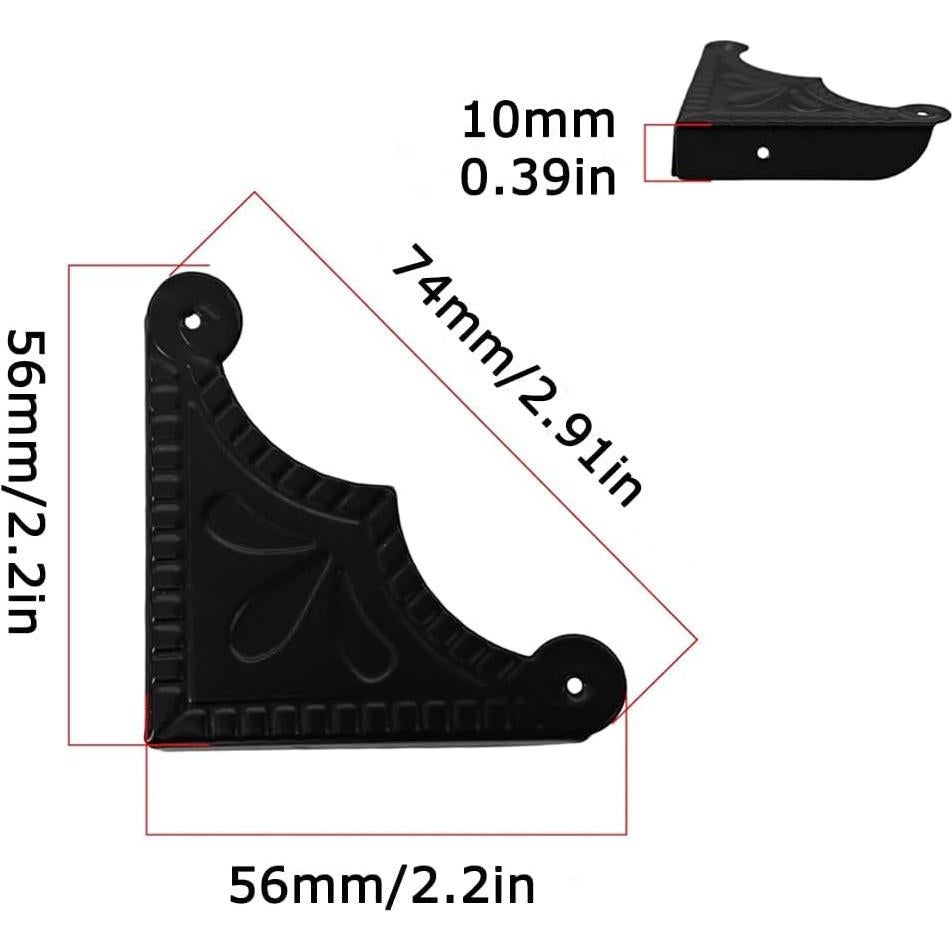 24 Protectores de Esquina de Metal BAOTXHBR para Muebles