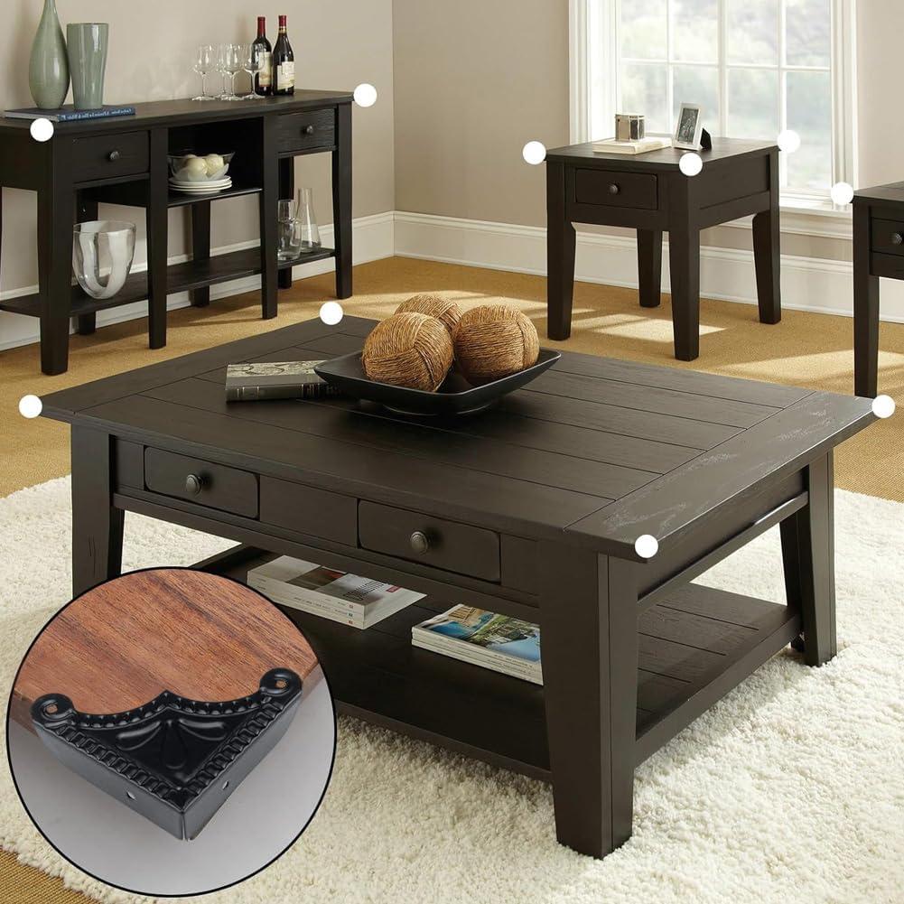 24 Protectores de Esquina de Metal BAOTXHBR para Muebles
