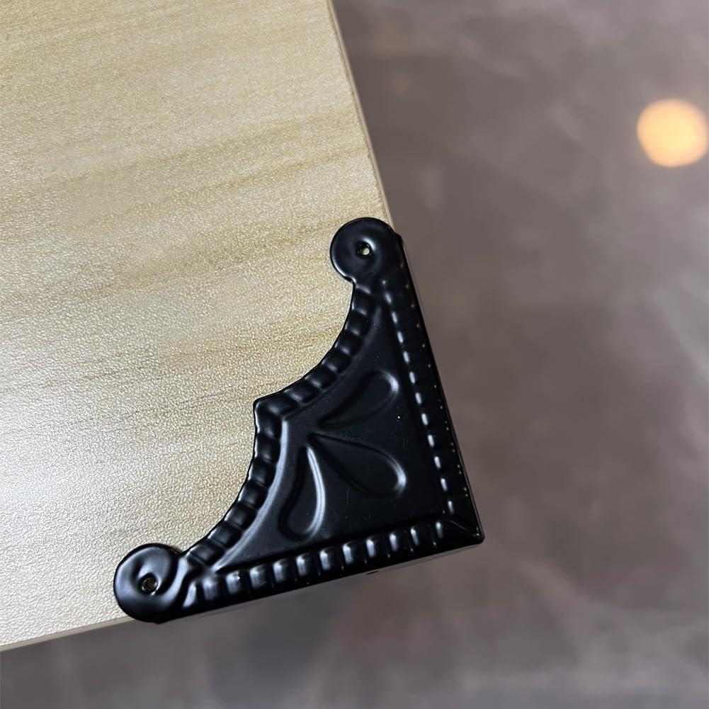 24 Protectores de Esquina de Metal BAOTXHBR para Muebles