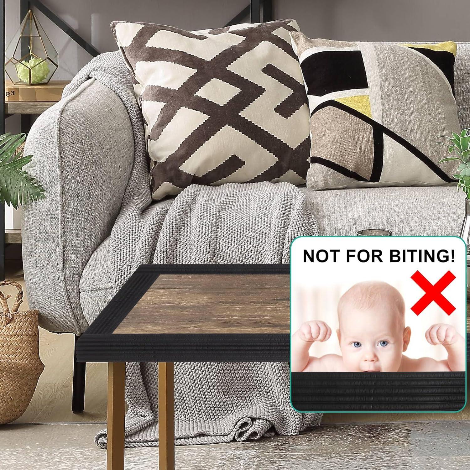 Protector de Esquinas BUXIMN 2m Autoadhesivo Negro para Bebés