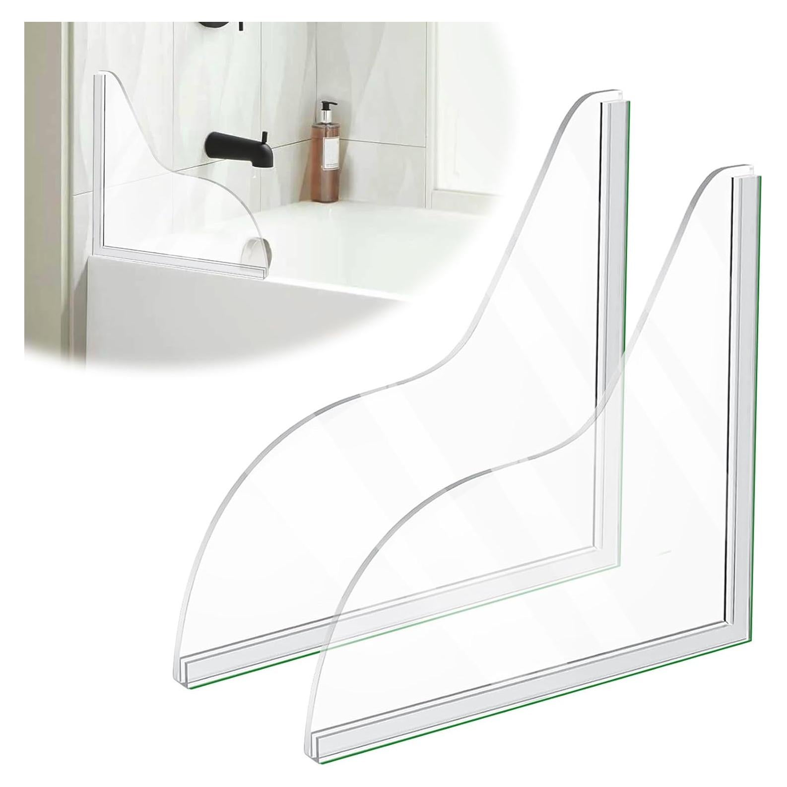 Paquete de 2 Protectores de Salpicaduras de Ducha WYVAS 21.3x18.7cm