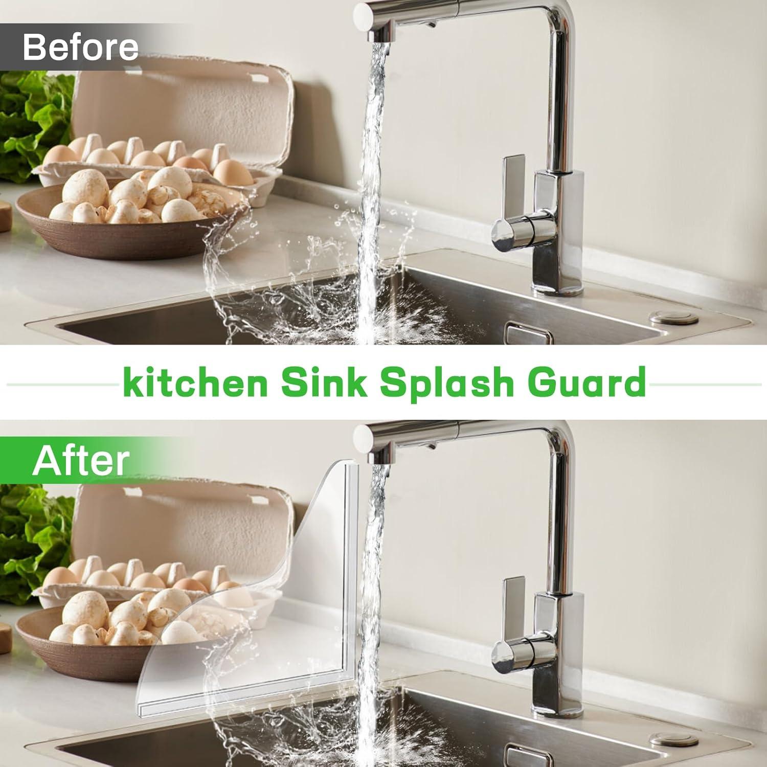 Paquete de 2 Protectores de Salpicaduras de Ducha WYVAS 21.3x18.7cm