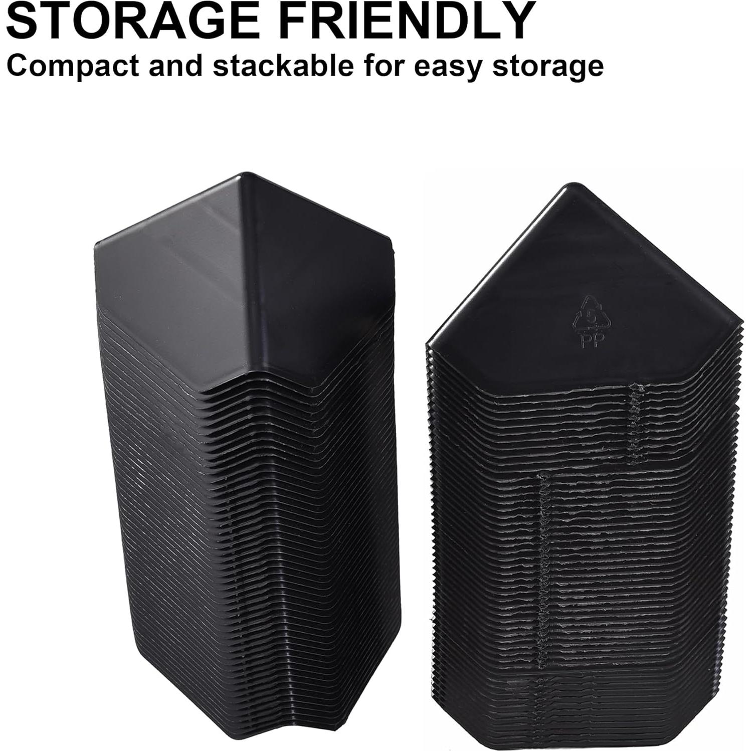 200 Protectores de Esquinas de Plástico HILAZA 5cm para Embalaje