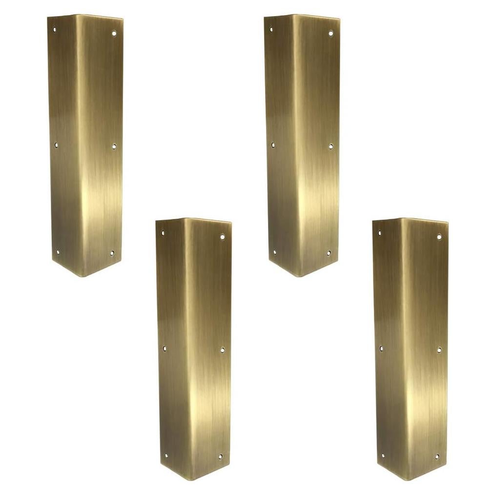 4 Protectores de Esquinas de Latón Tiazza Bronce Antiguo