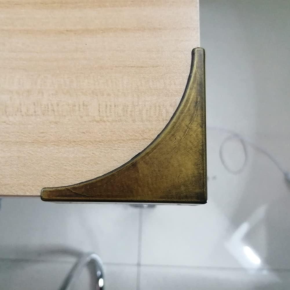 Protector de Esquinas de Metal Genérico 4 Piezas Bronce 65mm