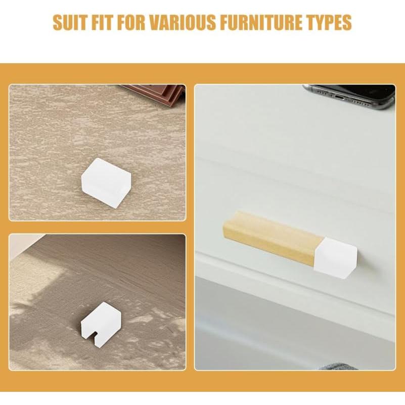 Kisangel Protectores de Bordes de Silicona para Muebles 8Pcs