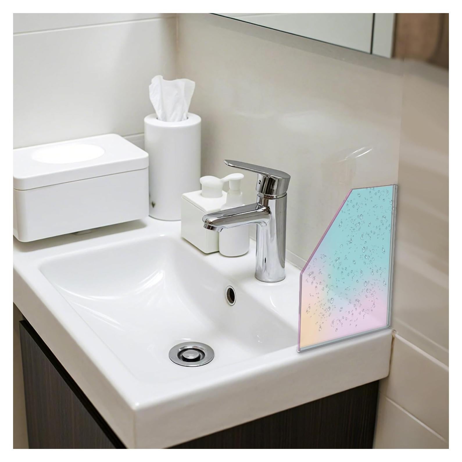 Protectores de Salpicaduras para Ducha 2 Piezas 21x18 cm