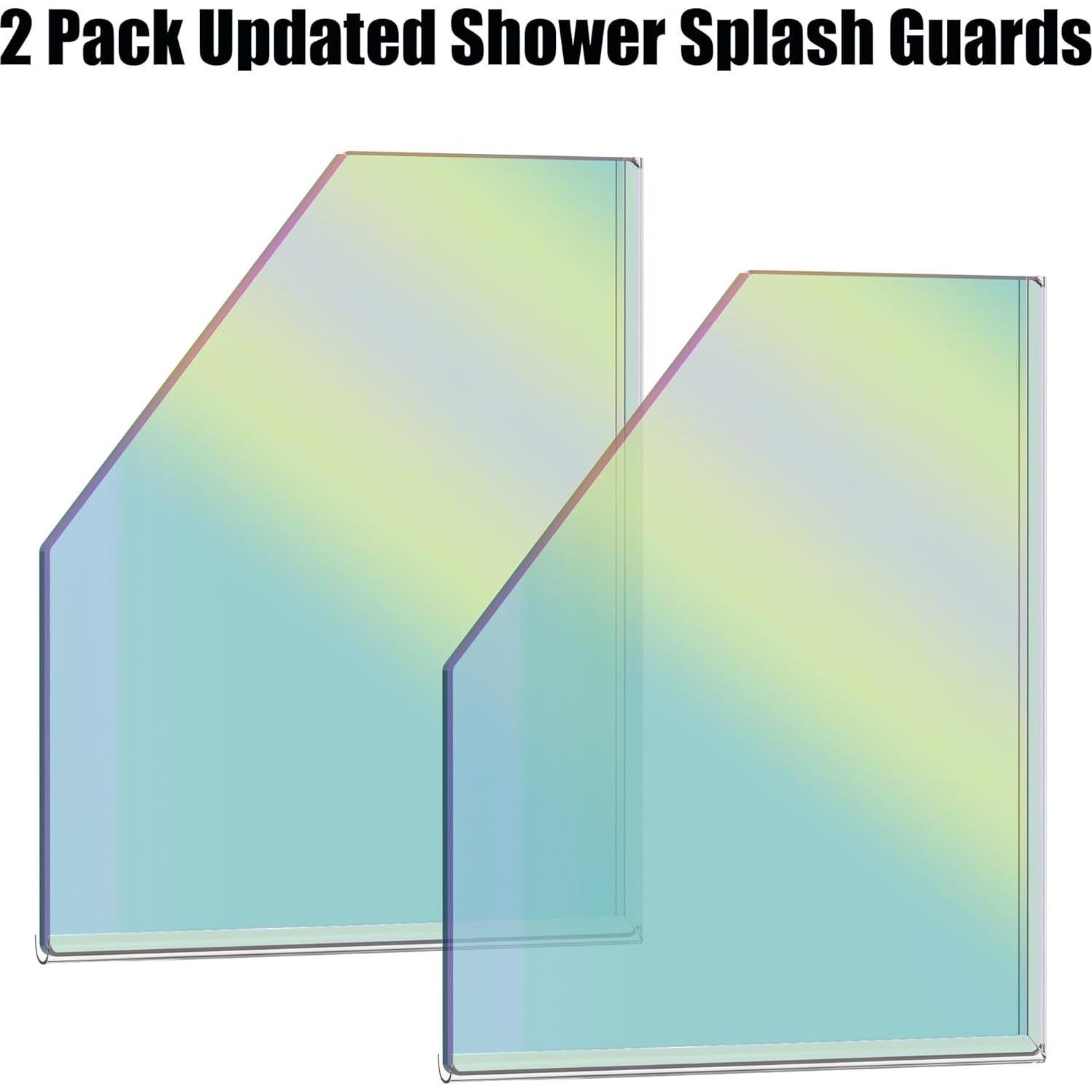 Protectores de Salpicaduras para Ducha 2 Piezas 21x18 cm