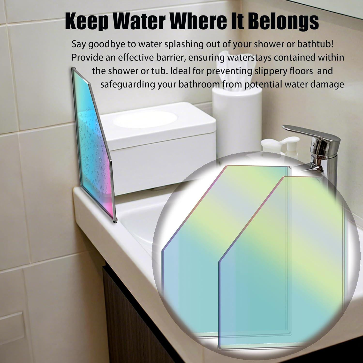 Protectores de Salpicaduras para Ducha 2 Piezas 21x18 cm