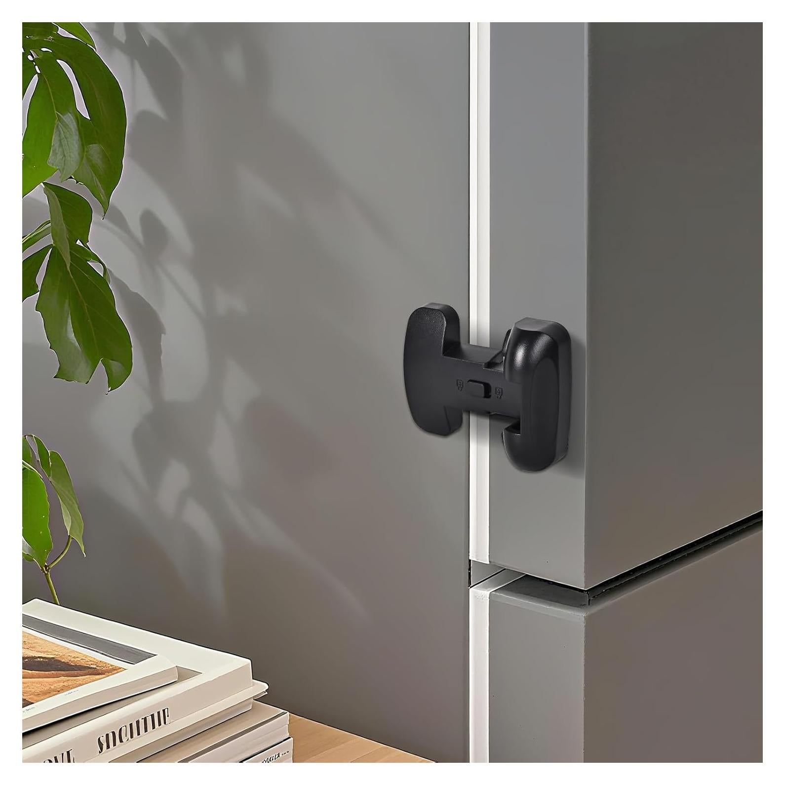 Cerradura de Seguridad para Refrigerador YCTMALL - 1 Paquete Negro