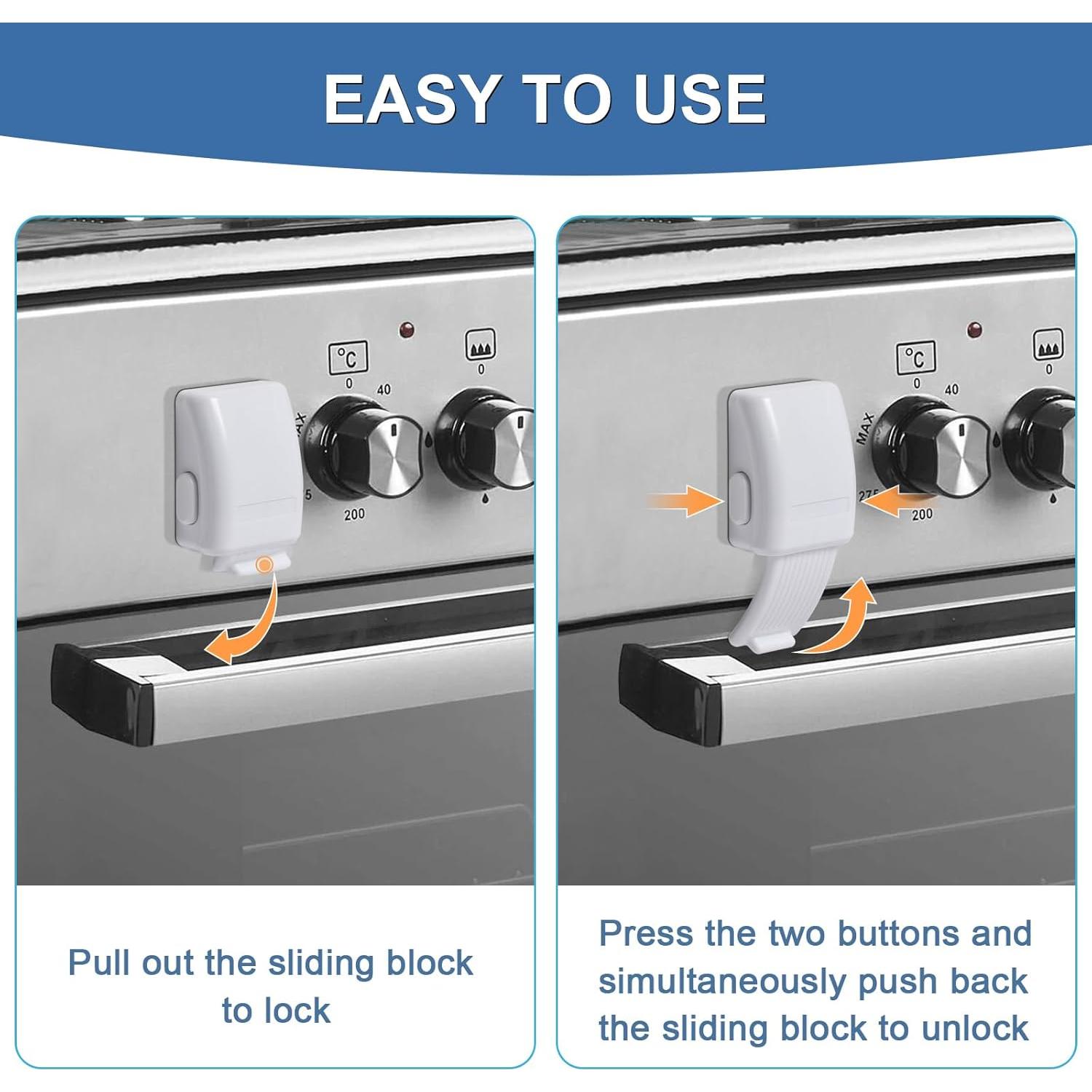Cerradura de Seguridad Infantil CLYMENE para Horno Blanco