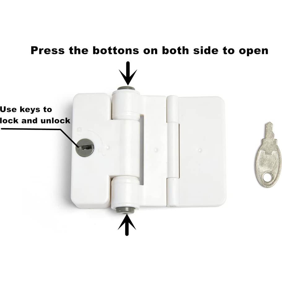 Cerraduras de Puerta de Refrigerador Casa de Jola - 2 Piezas