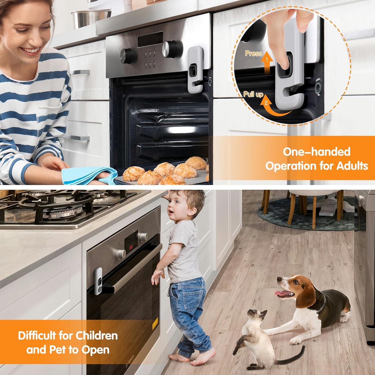 Cerraduras de Seguridad para Horno Niños 2 Piezas RL001