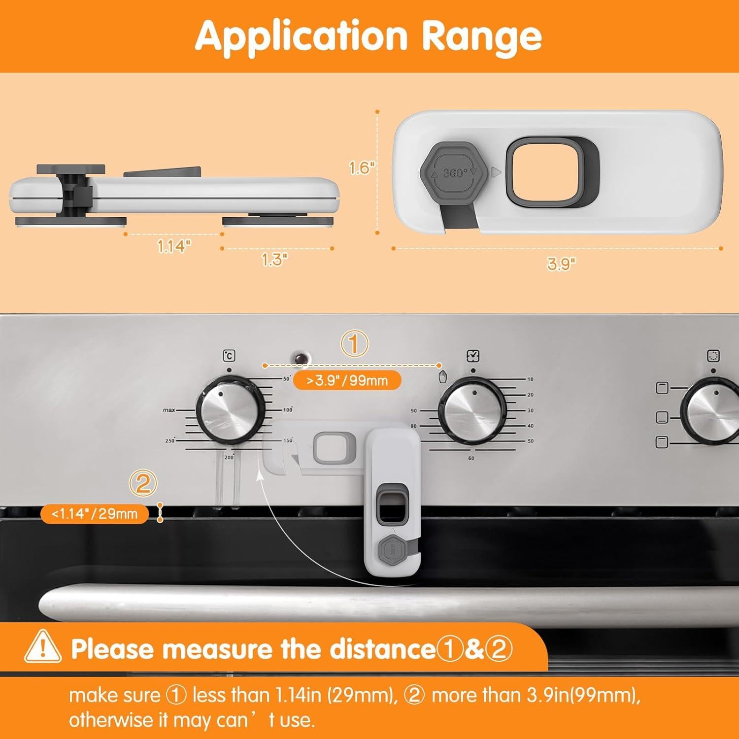 Cerraduras de Seguridad para Horno Niños 2 Piezas RL001