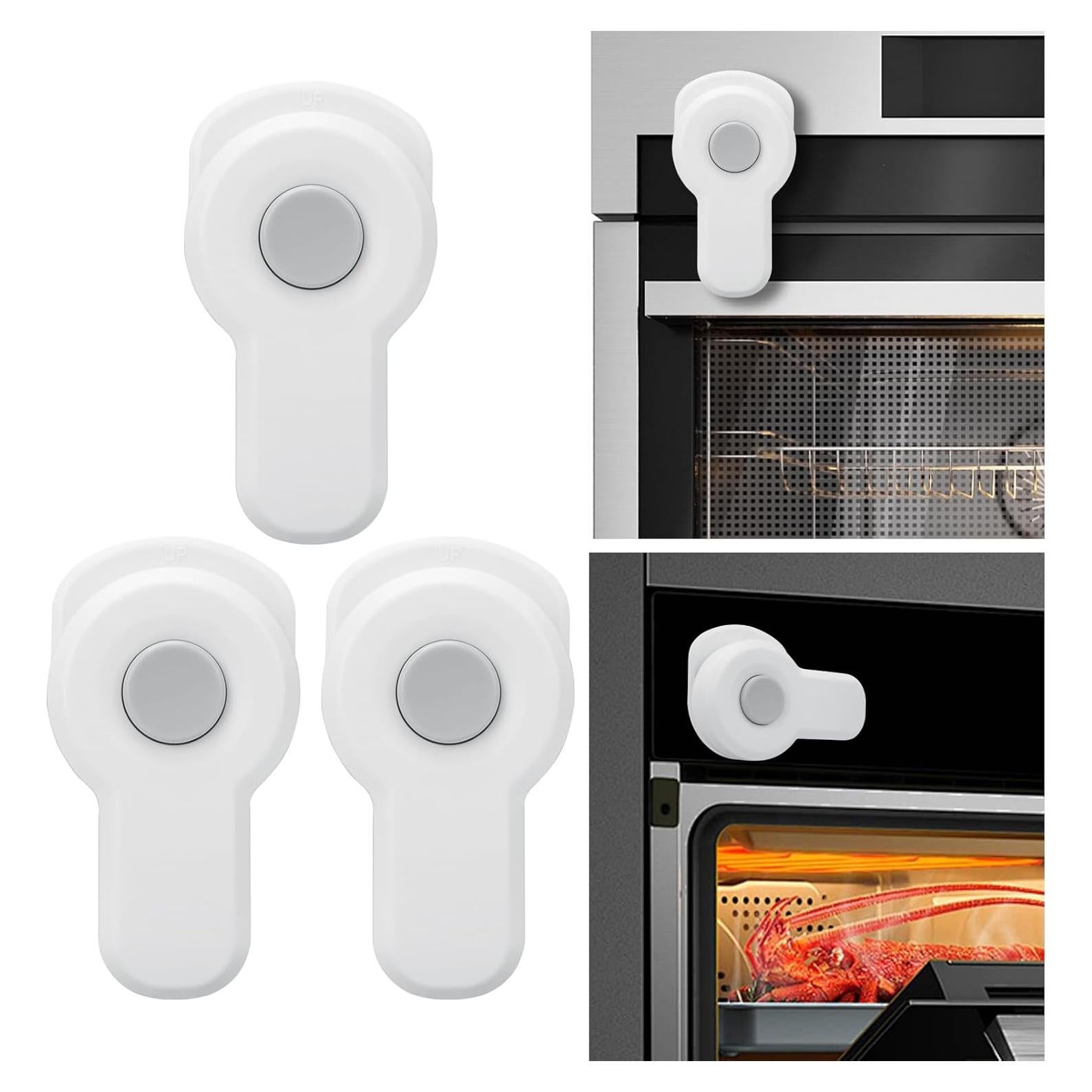 Cerradura de Seguridad para Horno Zentiky - 3 Piezas Blanca
