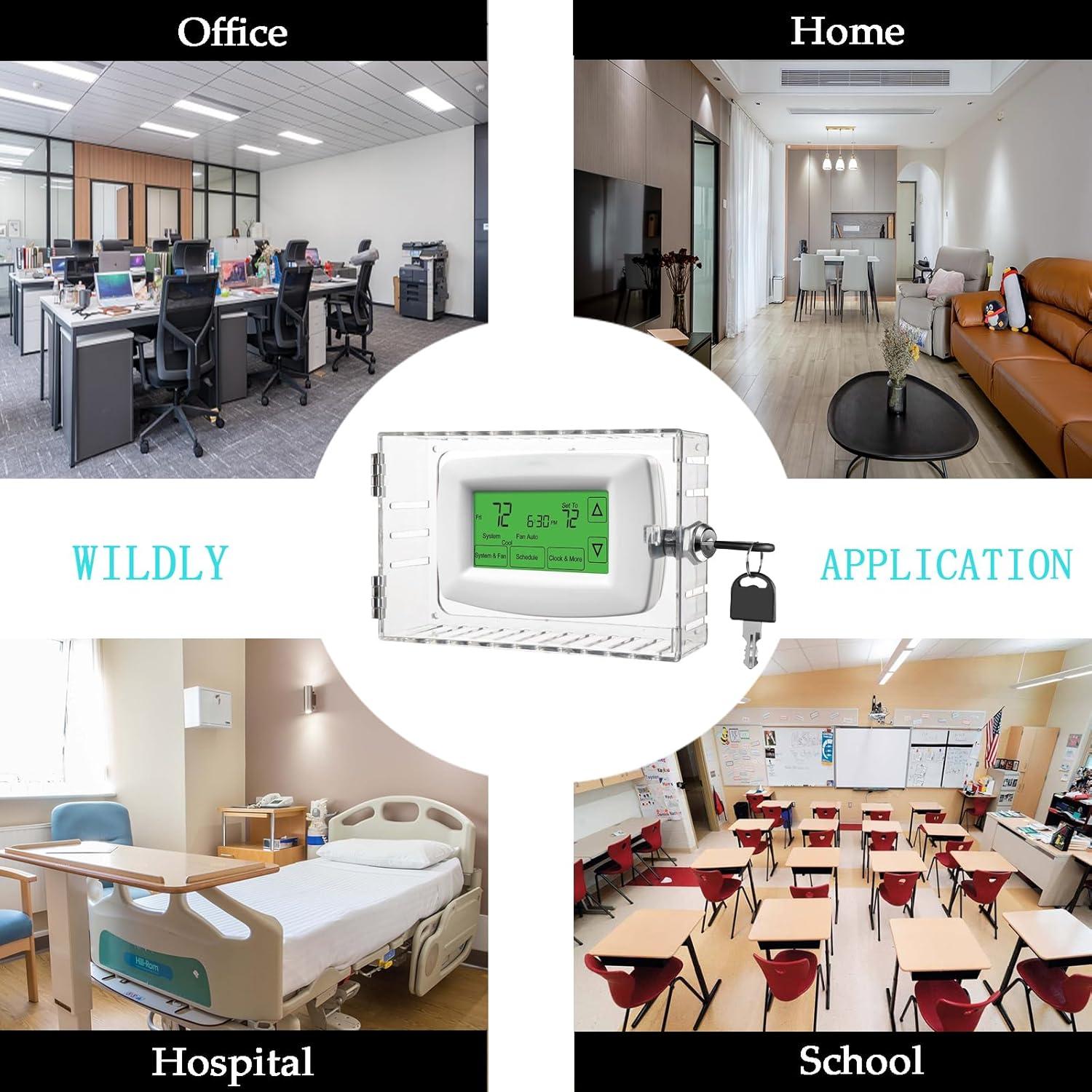 Caja de bloqueo para termostato GYFVBH transparente 16x12x5.6 cm