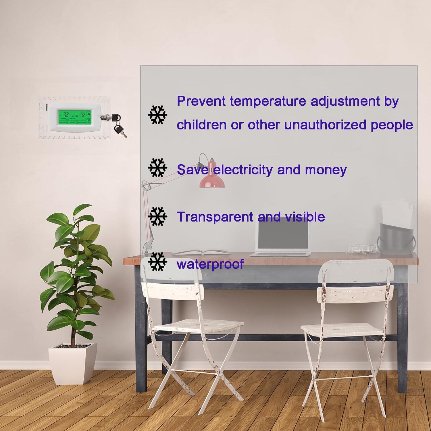 Caja de bloqueo para termostato GYFVBH transparente 16x12x5.6 cm